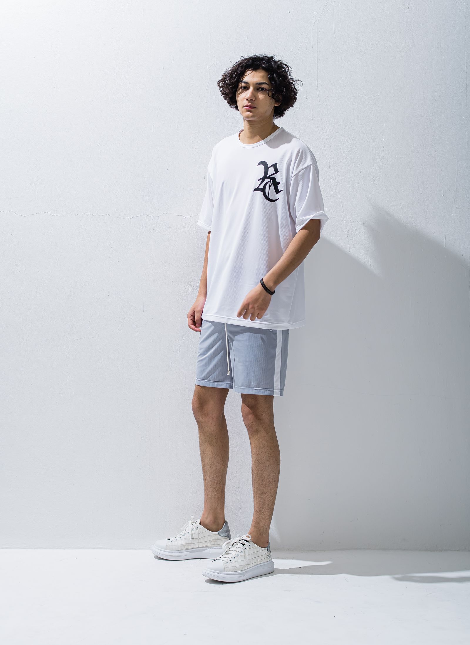 RC ROGO MESH LOOSE TEE / RC28-T-004 / メッシュビッグTシャツ / ホワイト※