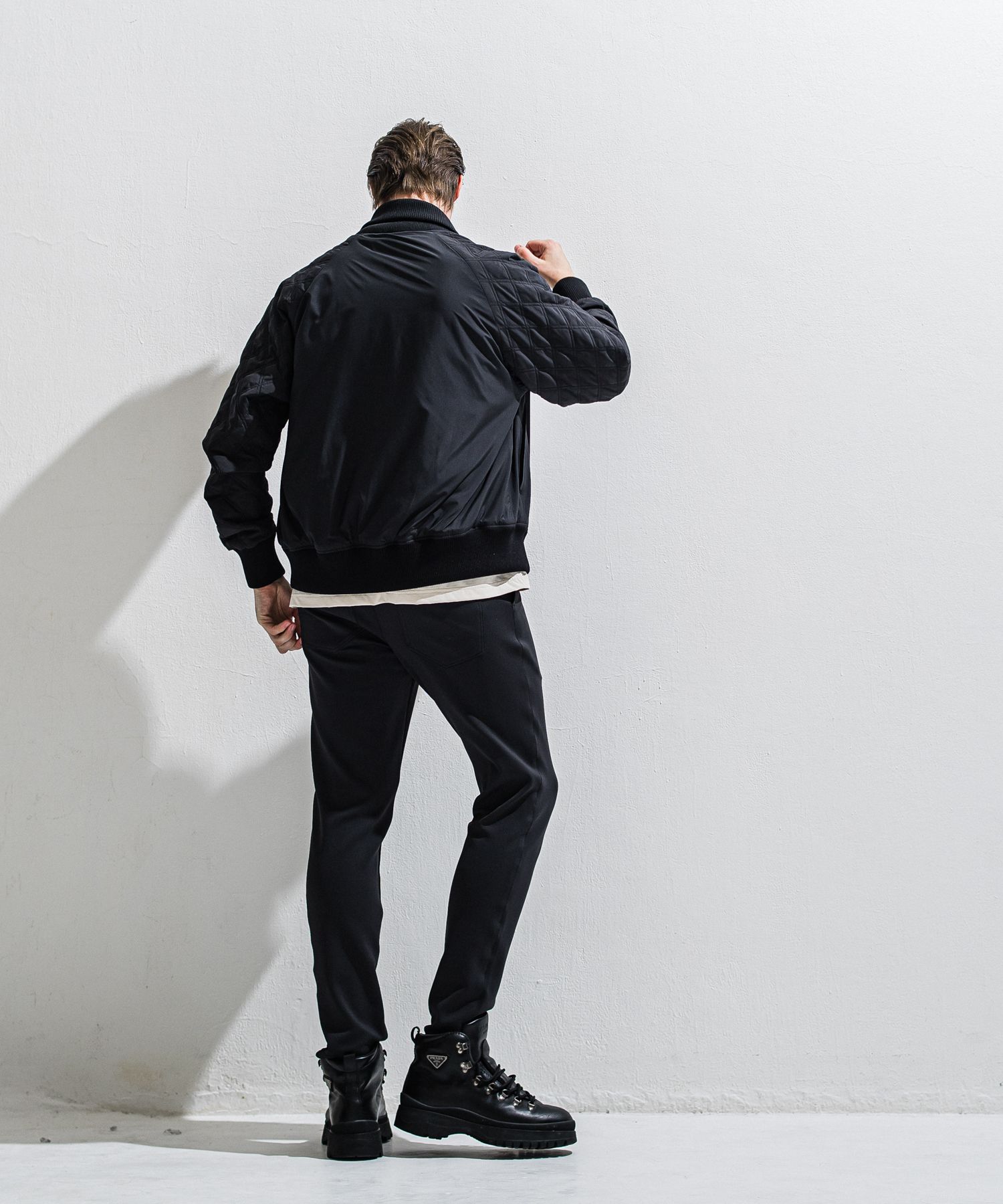 GAVIRIA DB EASY PANTS / DP1-ST-002 / ダンボールジャージイージーパンツ / ブラック (3月中旬入荷予定)