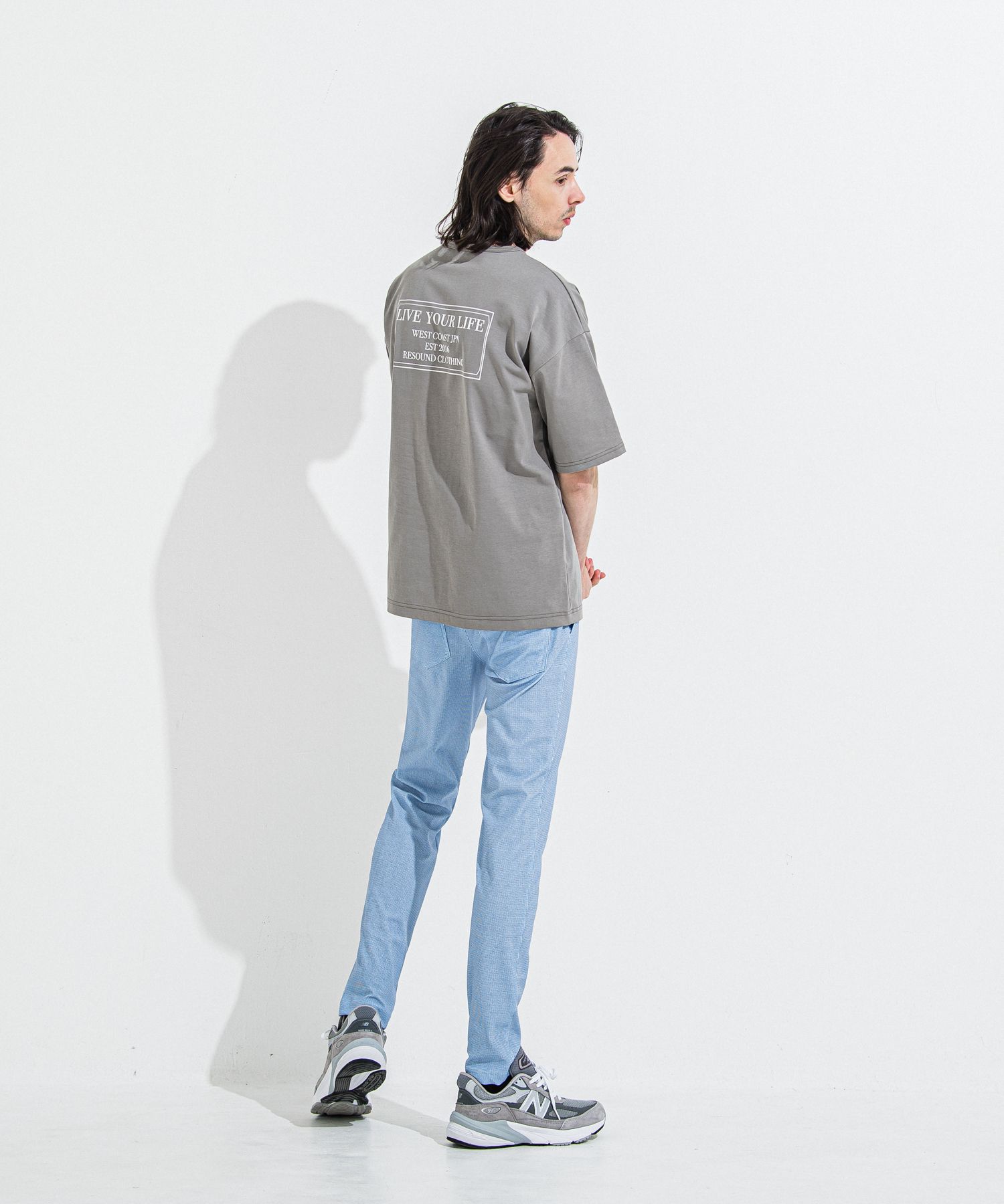 CHRIS EASY TUCK  PANTS / RC36-ST-016T / イージータックパンツ / チェックサックス