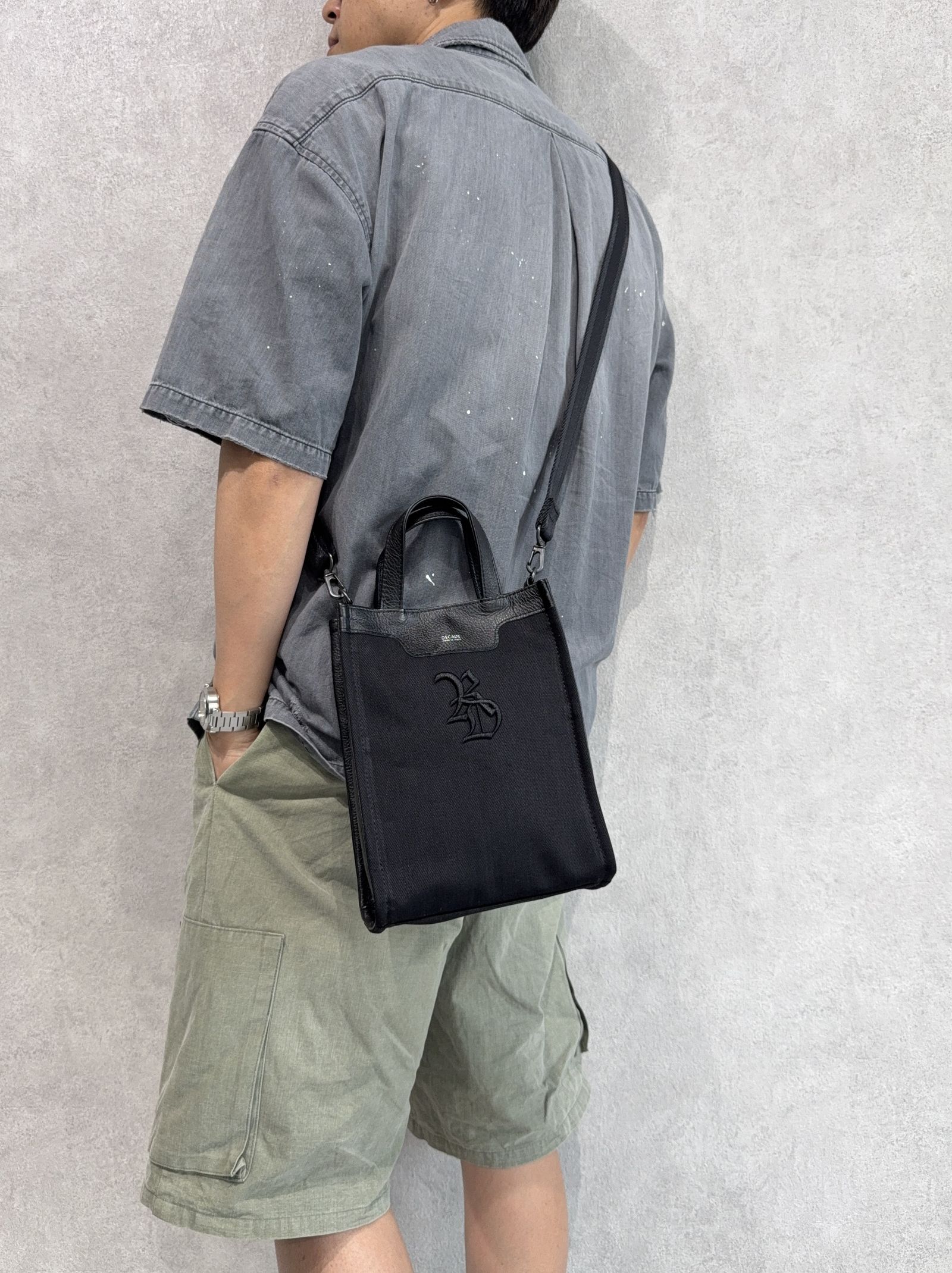 DENIM MINI TOTE BAG / RC41-BAG-001RD / デニムミニトートショルダーバッグ / ブラック