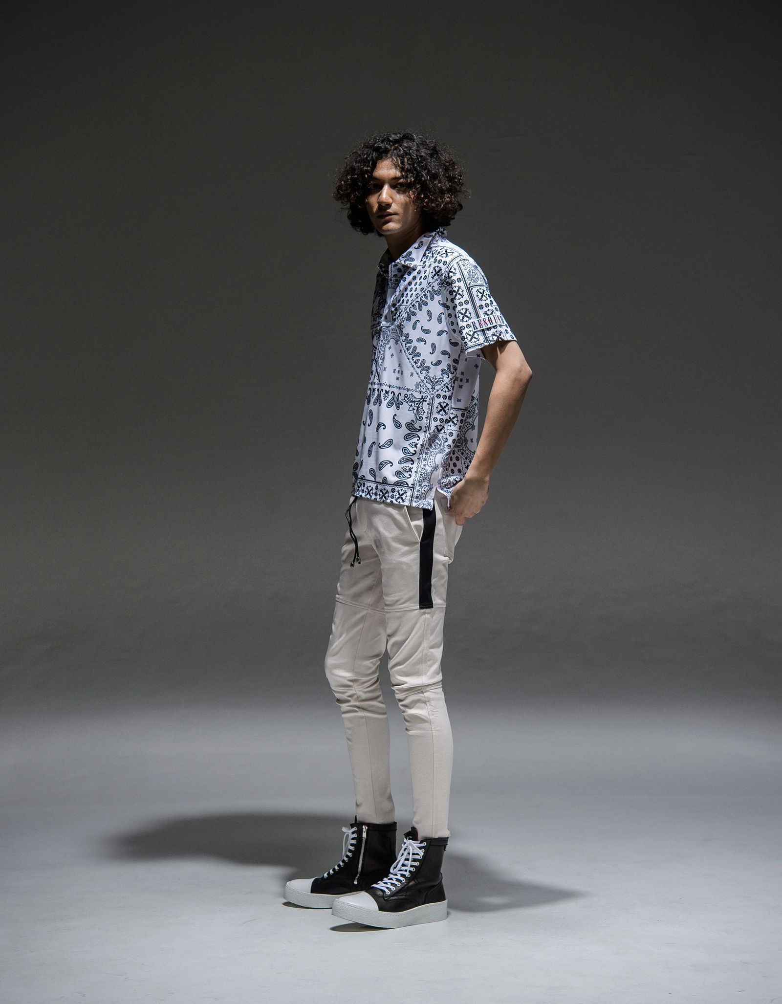 BANDANA RUSH POLO / RC21-T-005 / バンダナラッシュガードポロシャツ