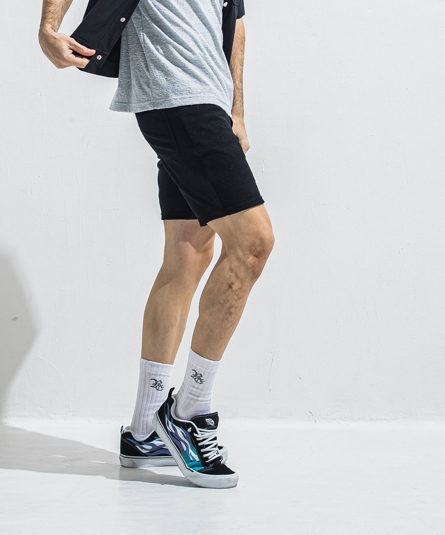 VINTAGE PILE SHORTS / RC40-HP-001 / パイルショーツ / ブラック (5月中旬入荷予定)