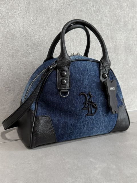 DENIM MINI BOSTON BAG / RC42-BAG-002RD / デニムミニボストンショルダーバッグ / デニム (12月上旬入荷予定)