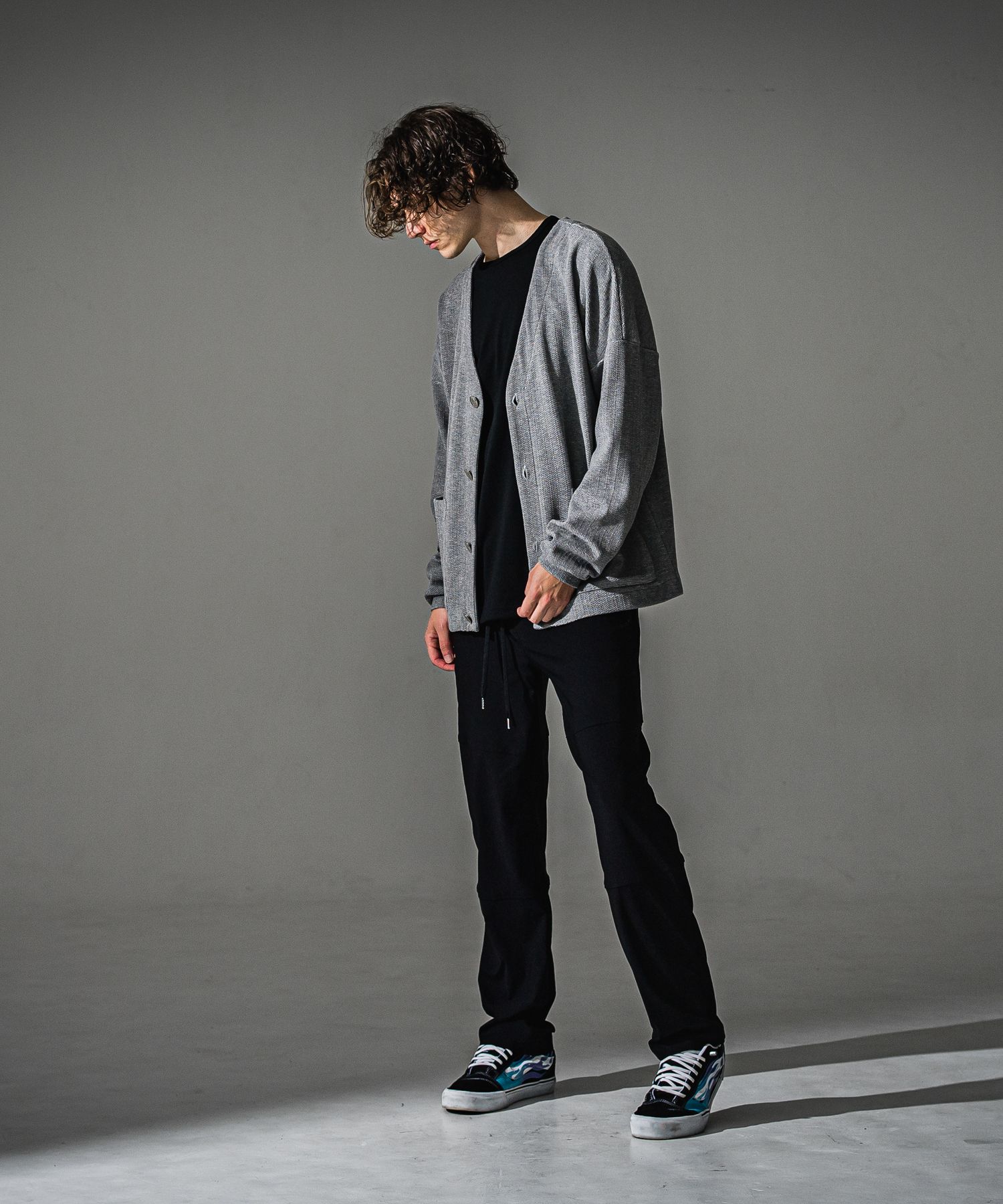 BLISTER KNIT C/D / RC41-C-004 / ブリスターニットカーディガン / グレー (8月下旬入荷予定)