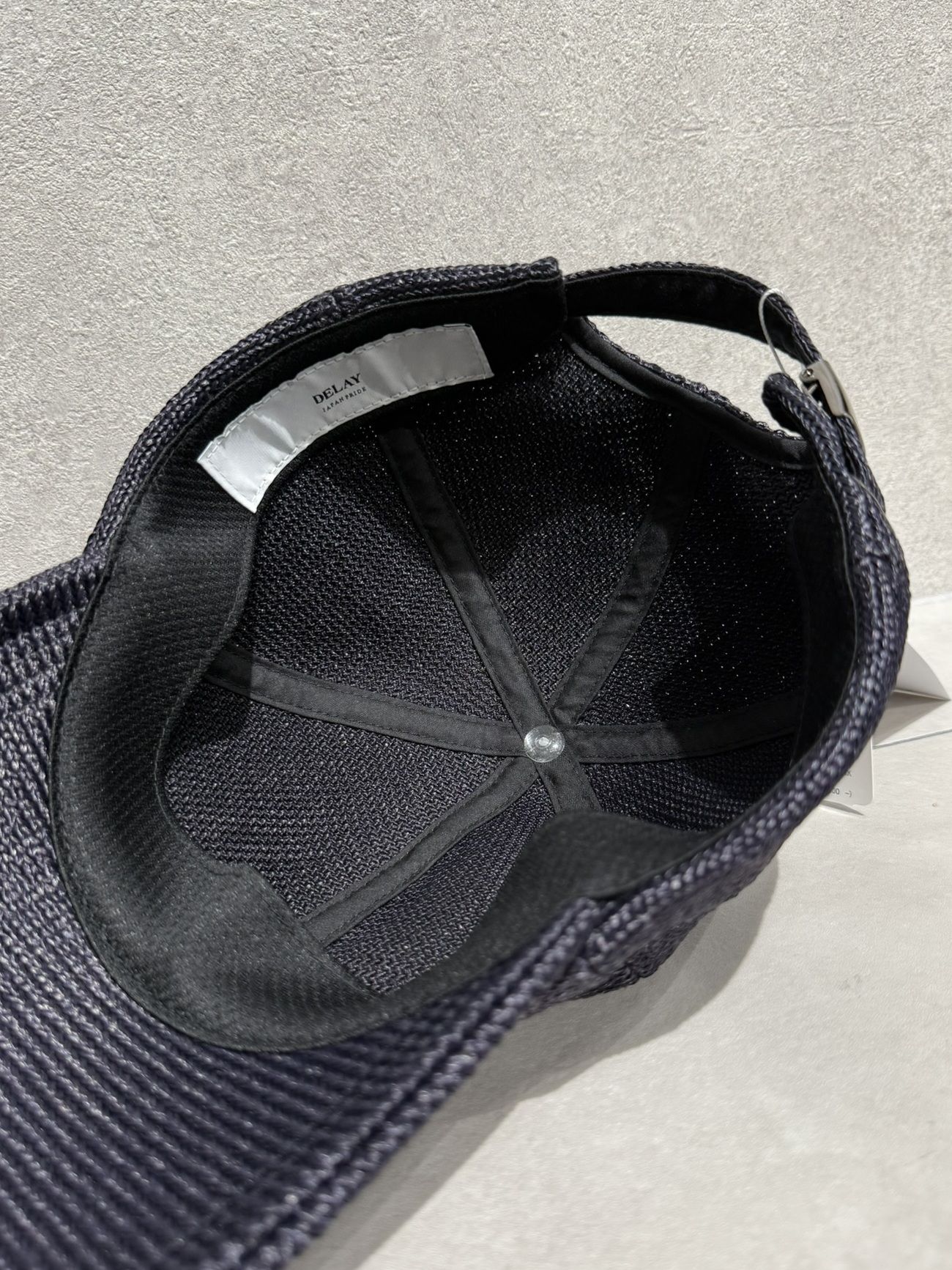 SIGN STRAW MESH CAP / DP1-CAP-001 / ストローメッシュローキャップ / ブラック