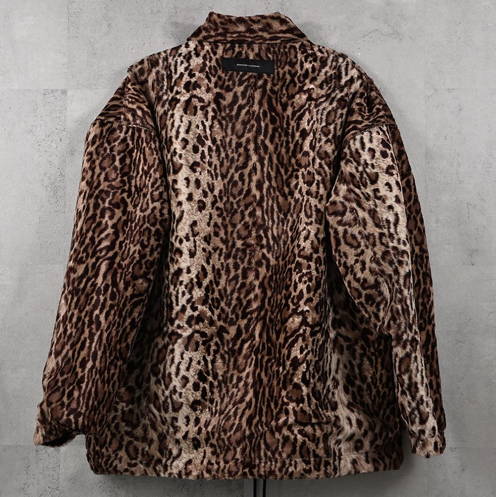 REV COACH JK / RC41-JK-010 / リバーシブルコーチジャケット / ブラック×レオパード (9月下旬入荷予定)