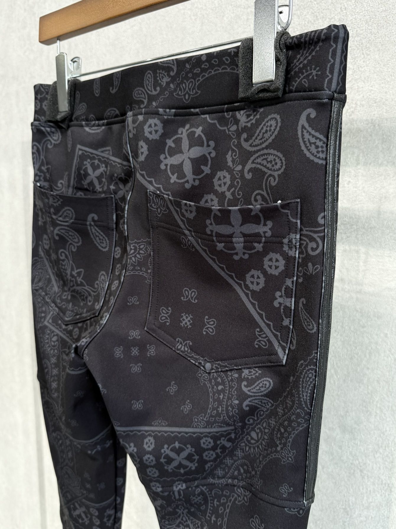 JOHNSON LINE HEAT PT / RC38-ST-009H / 裏起毛ジョンソンラインパンツ / ペイズリーブラック