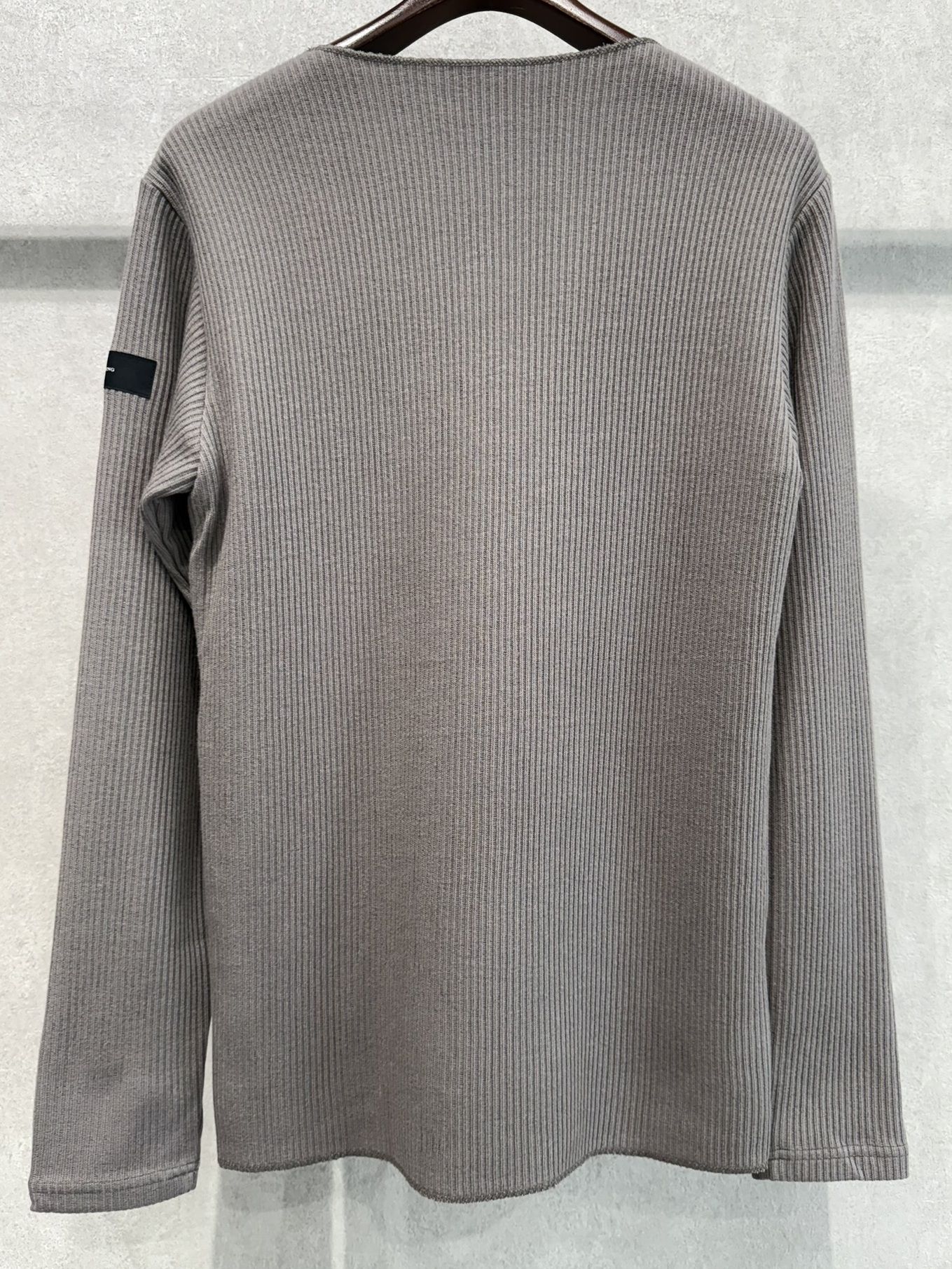 CUTOFF RAIL LONGSLEEVE / RC37-C-001 / レールカットソー / グレー