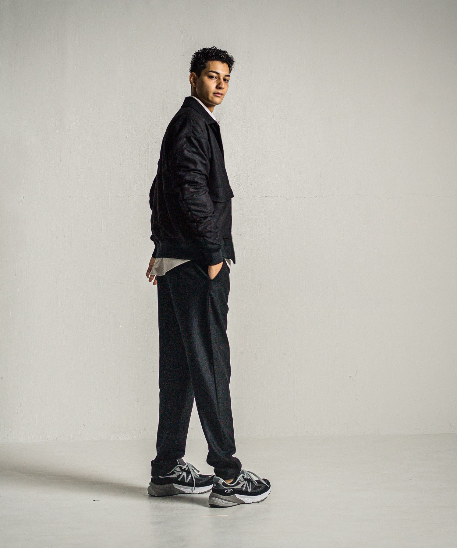 AG WOOL FLIGHT JK / RC34-JK-006 / ウールミリタリージャケット / ブラック