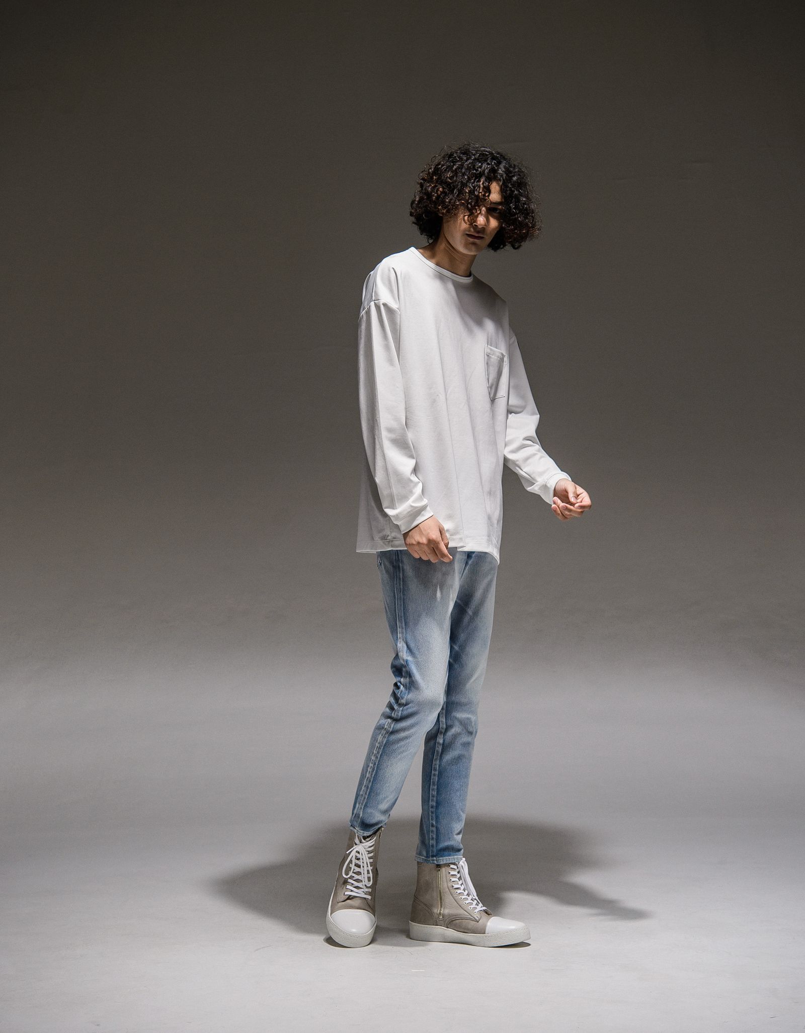 DOUBLE LOOSE POCKET LONG TEE / RC21-T-003 / ロングスリーブTシャツ