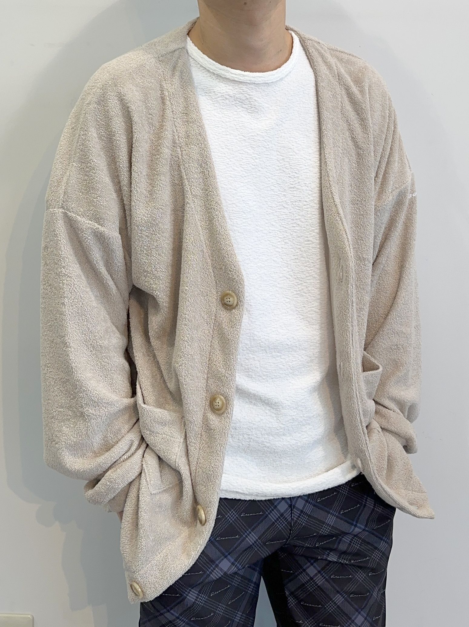 RESOUND CLOTHING - WEST PILE CARDIGAN / RC27-C-009 / パイル