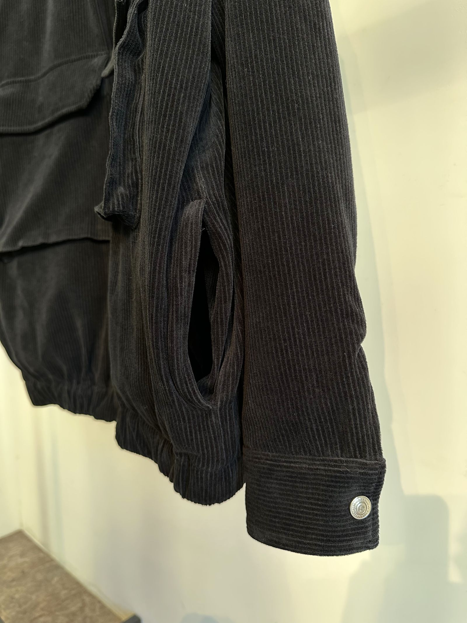 CORDUROY FW JACKET / RC29-JK-005 / コーデュロイジャージブルゾン / ブラック