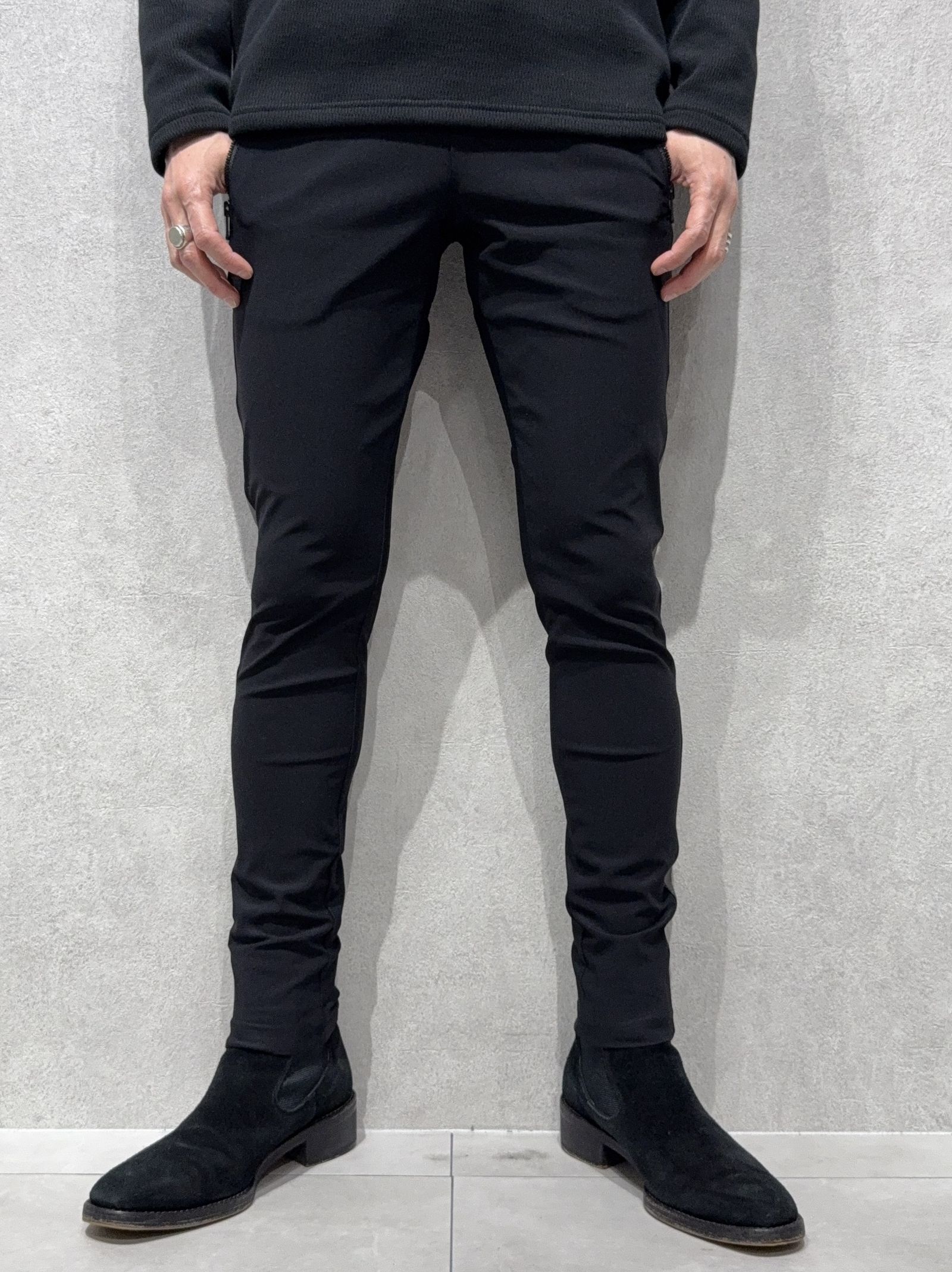 LEATHER LINE TRUCK PT / RC38-ST-013 / レザーラインパンツ / ブラック×ブラック