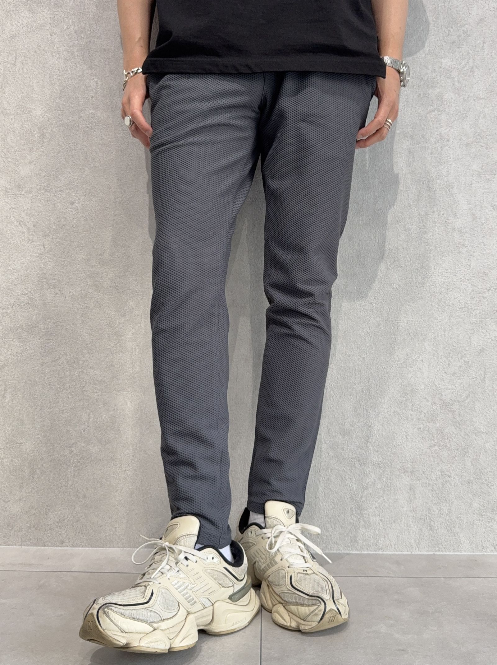 CHRIS EASY TUCK PANTS / RC40-ST-016T / イージータックパンツ / メッシュチャコール
