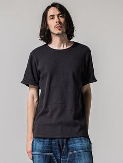 CUT OFF THERMAL TEE / RC39-T-003 / サーマルロールアップTシャツ / チャコール (3月中旬入荷予定)