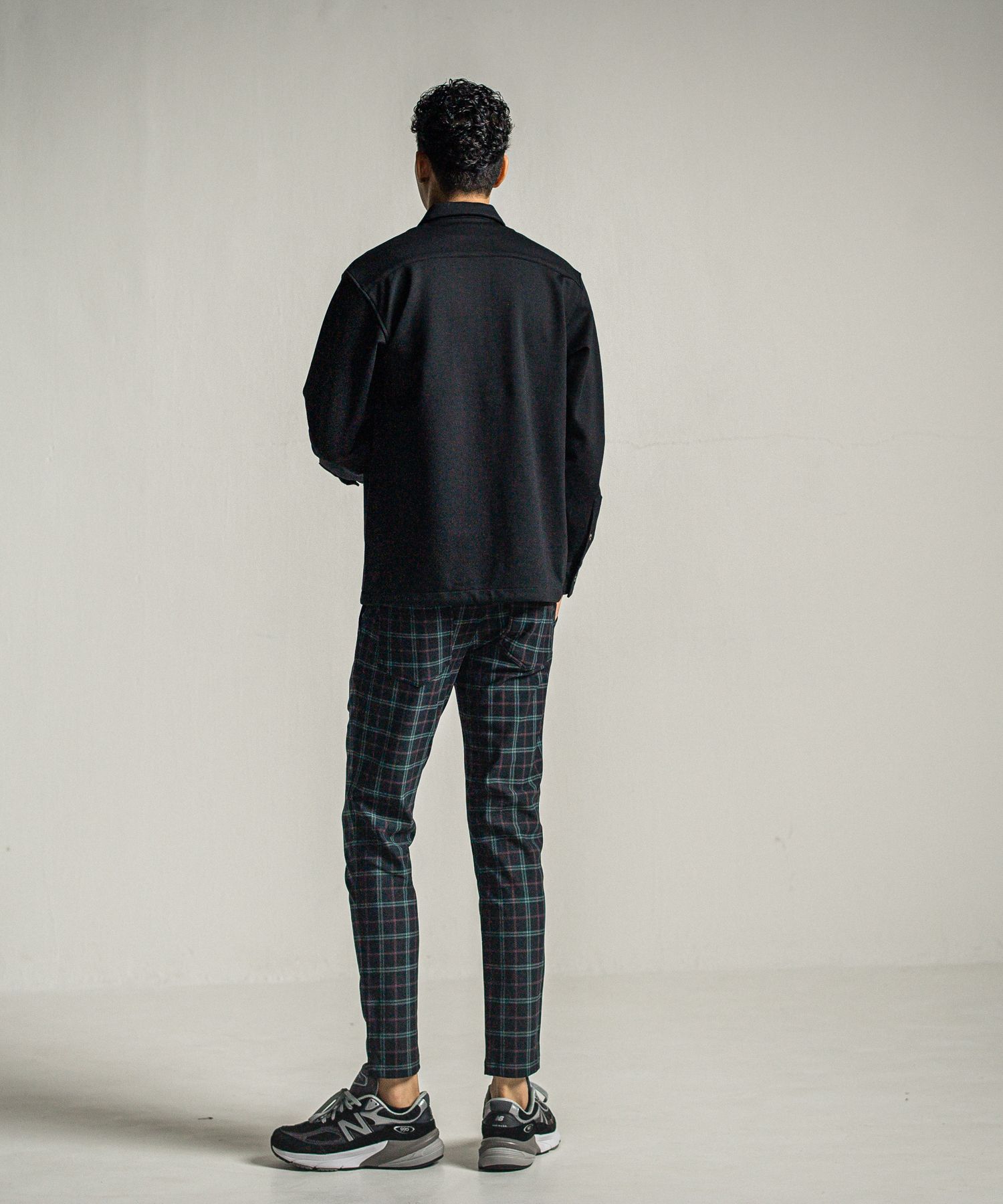 PULLOVER JERSEY SHIRT / RC34-SH-002 / 裏起毛ハーフジップシャツ / ブラック