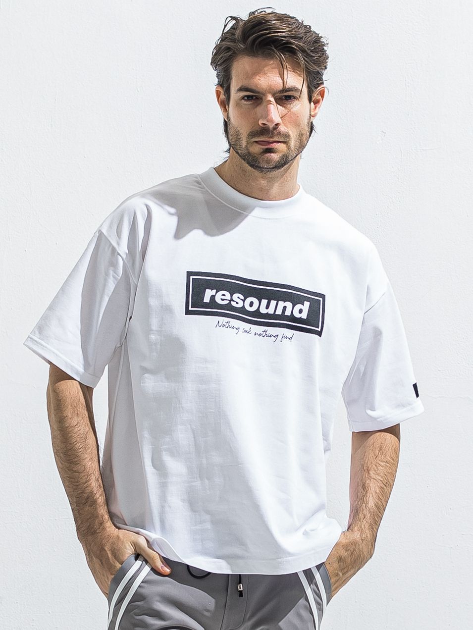 BOX OVER TEE / RC40-T-007 / ボックスロゴビッグTシャツ / ホワイト×ブラック (5月中旬入荷予定)