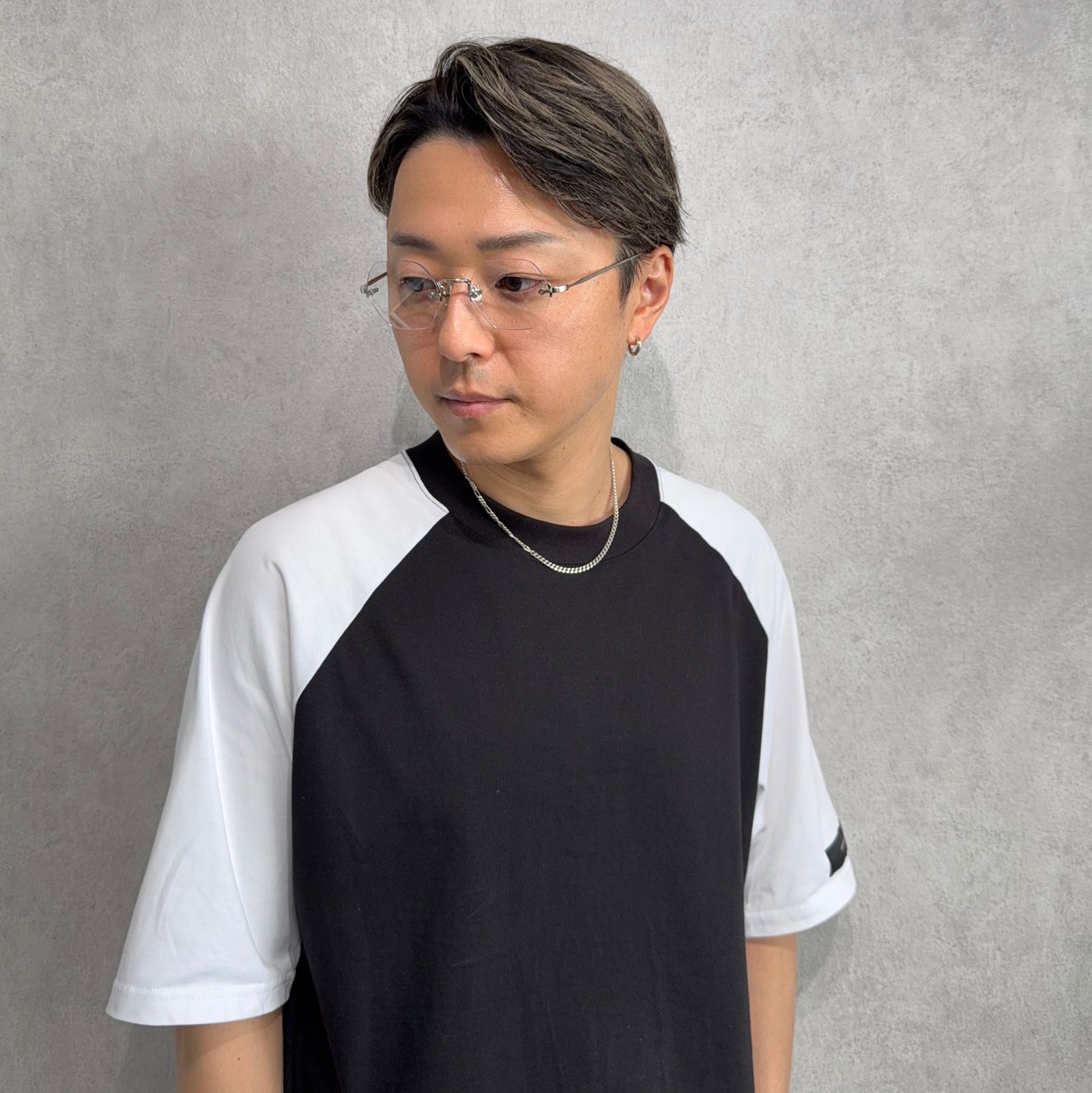 NEW. RILEY C-1b / メガネ / ブラステッドシルバー