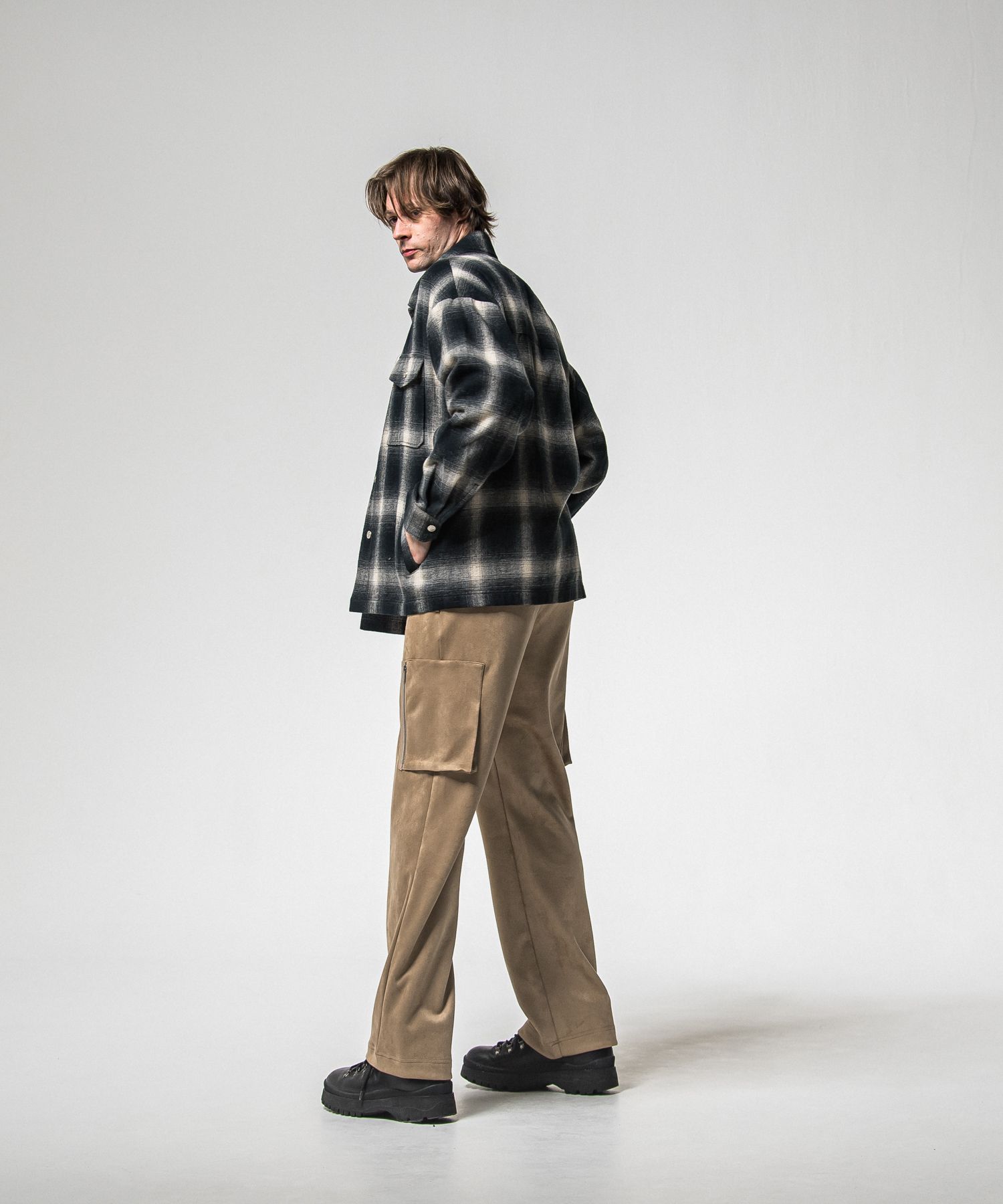 FLANNEL CHECK JK / RC38-JK-007 / フランネルチェックCPOジャケット / ブルー (10月中旬入荷予定)