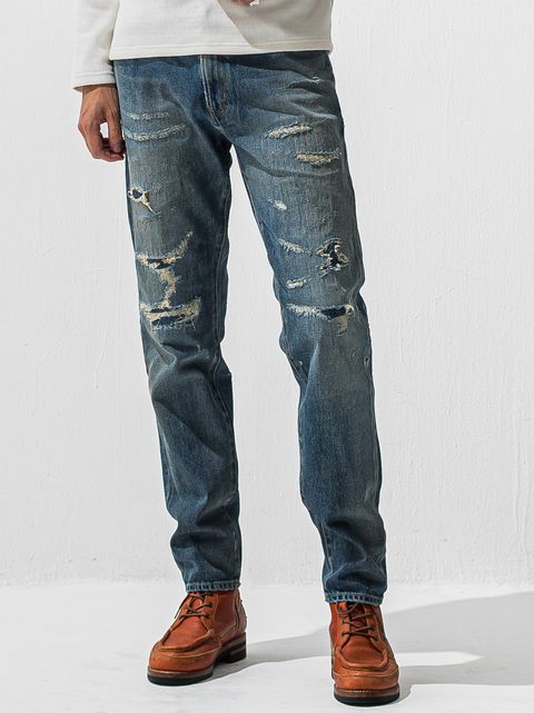 SCOTT JEANSS / RC42-ST-006 / レギュラーテーパードデニムパンツ / インディゴユーズド (12月中旬入荷予定)