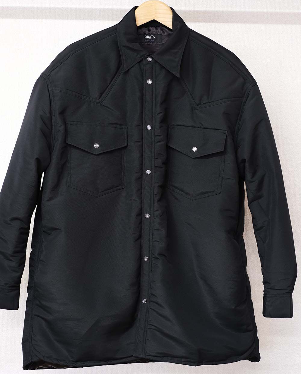 WESTAN SHIRT COAT / OR1-JK-006 / ウエスタンシャツコート / ブラックナイロン (12月中旬入荷予定)