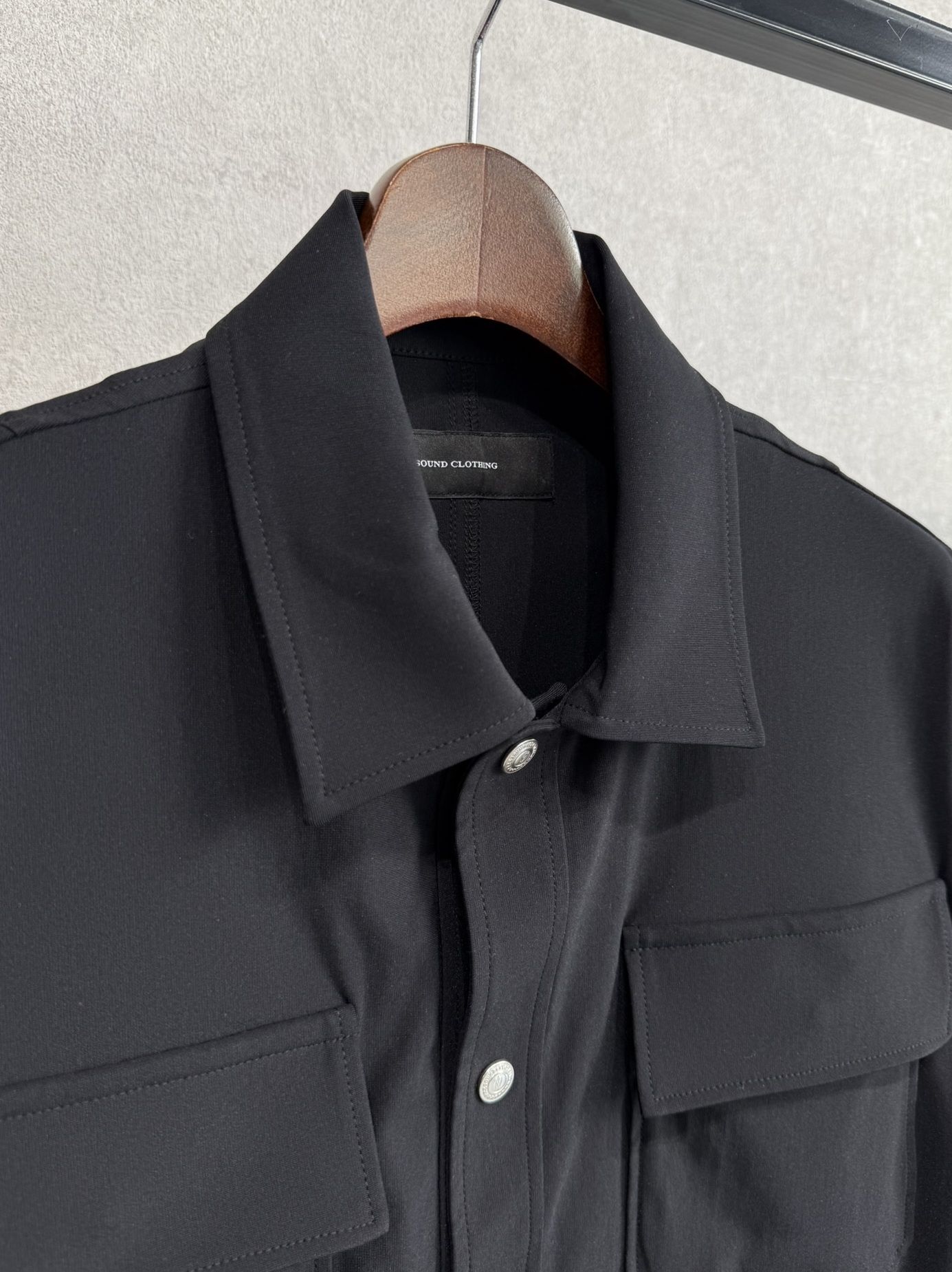 CPO HALF SHIRTS JK / RC40-SH-003 / 半袖ナイロンCPOジャケット / ブラック