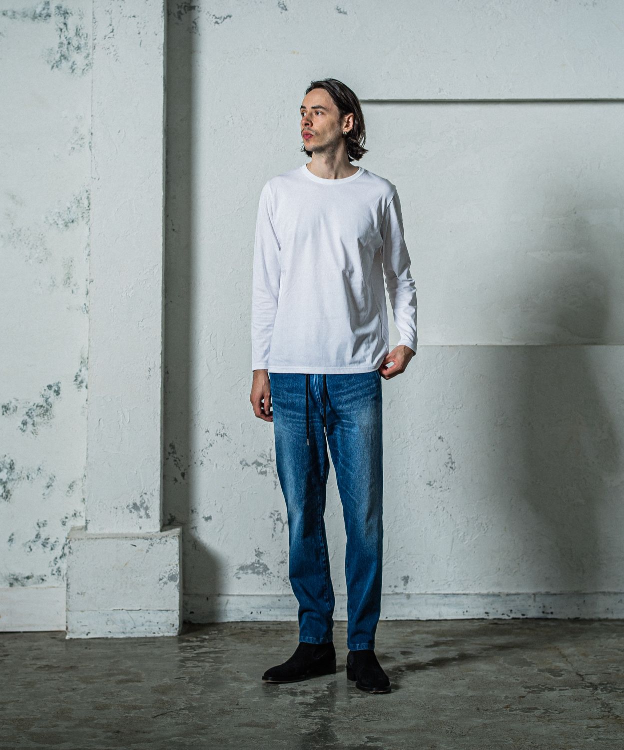 LONG SLEEVE TEE / RC35-T-008 / 無地長袖Tシャツ / ホワイト