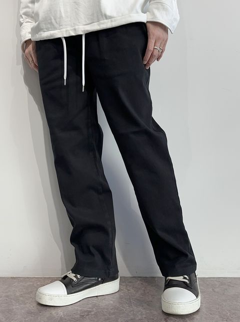 EX DENIM JERSEY WIDE PT / RC35-ST-016WTD / デニムジャージワイドパンツ / ブラック