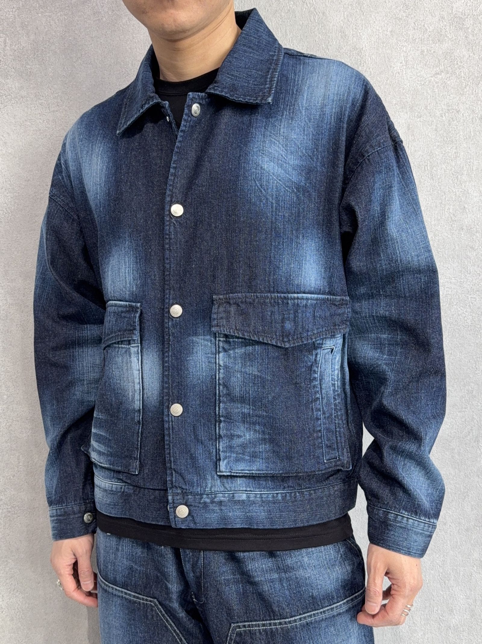 LDENIM AG FLIGHT JACKET / RC39-JK-003 / デニムフライトジャケット / インディゴユーズド