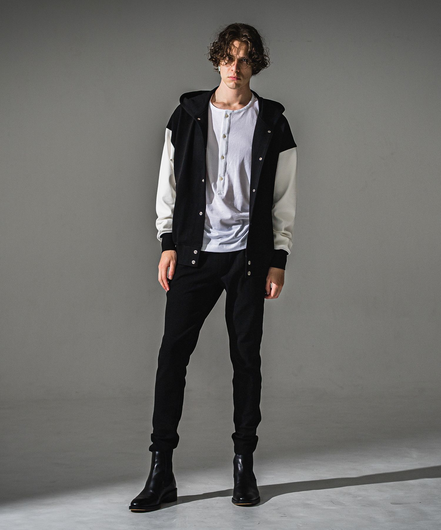 CHRIS EASY BLISTER TUCK PANTS / RC41-ST-016T / イージータックパンツ / ブリスターブラック (7月下旬入荷予定)