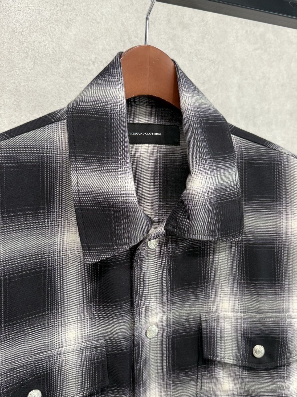 50S CHECK JK / RC39-JK-007C / チェックシャツジャケット / ブラック