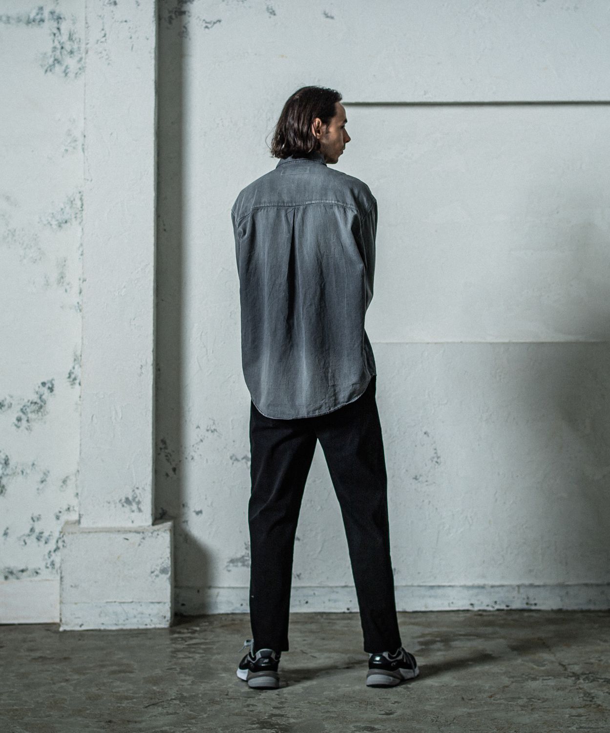 DENIM JACK SHIRTS / RC35-SH-001D / オーバーデニムシャツ / ブラックユーズド