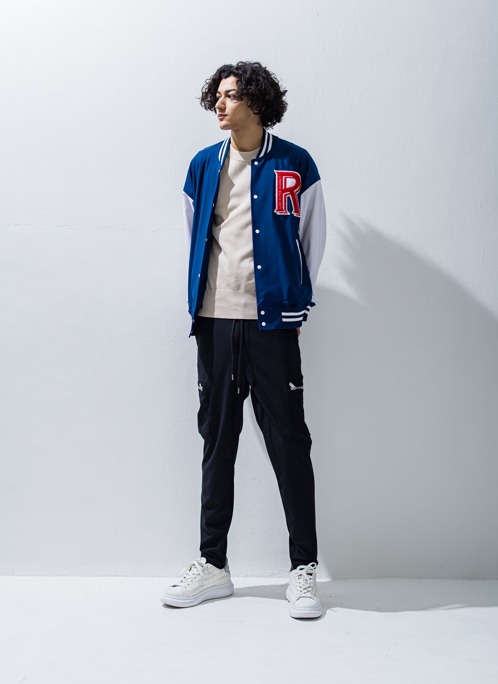 RUSH OVER VARSITY JACKET / RC28-C-002 / ラッシュガードスタジャン / ネイビー※ - 1(S)