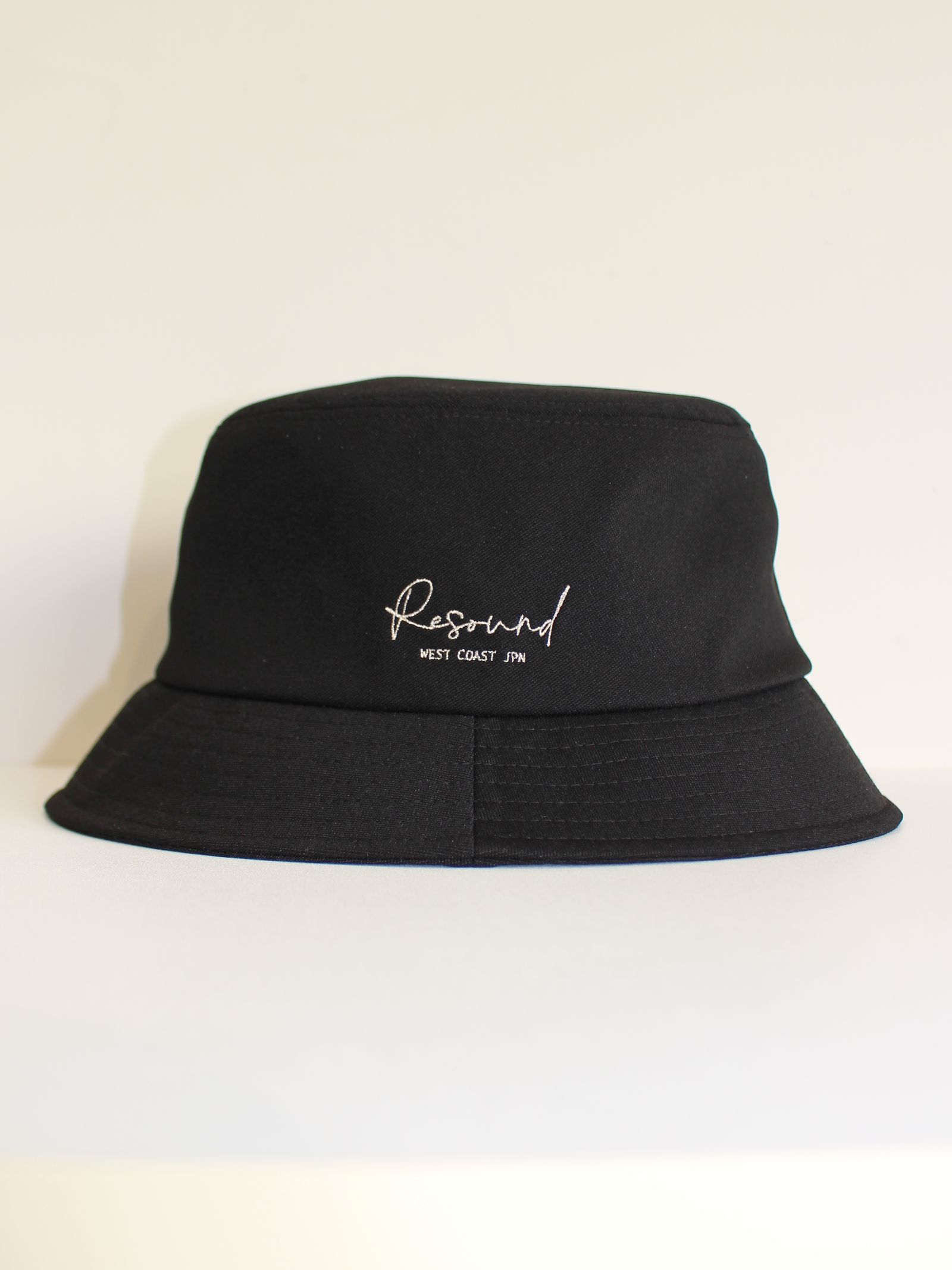 【LUKE別注】 BUCKET HAT / RC31-CAP-003LUKE / シルバー刺繍バケットハット / ブラック