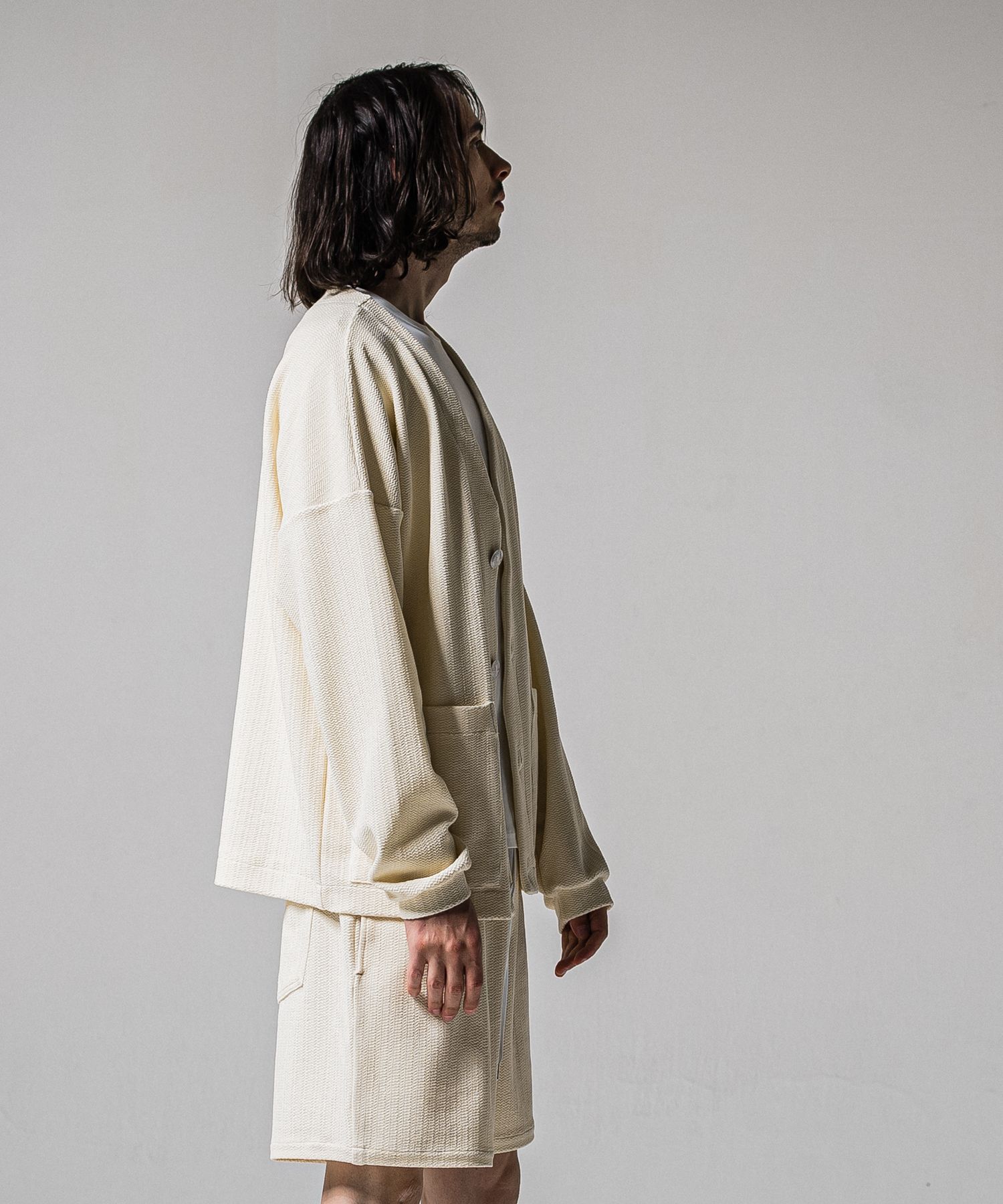 BLISTER KNIT C/D / RC39-C-005 / ブリスターニットカーディガン / オフホワイト (1月下旬入荷予定)