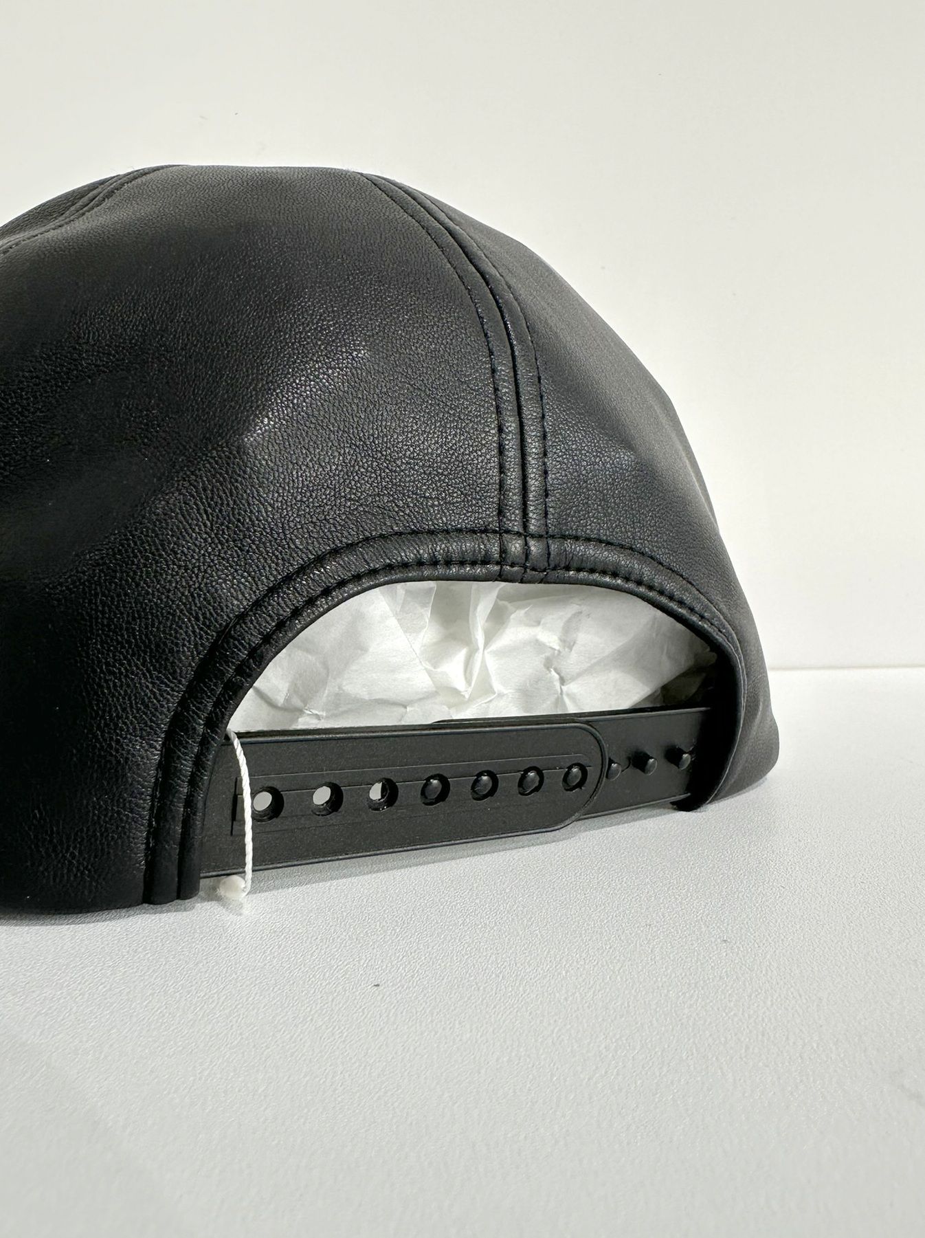 LEATHER RC BB CAP / RC34-CAP-001 / エコレザーベースボールキャップ / ブラック