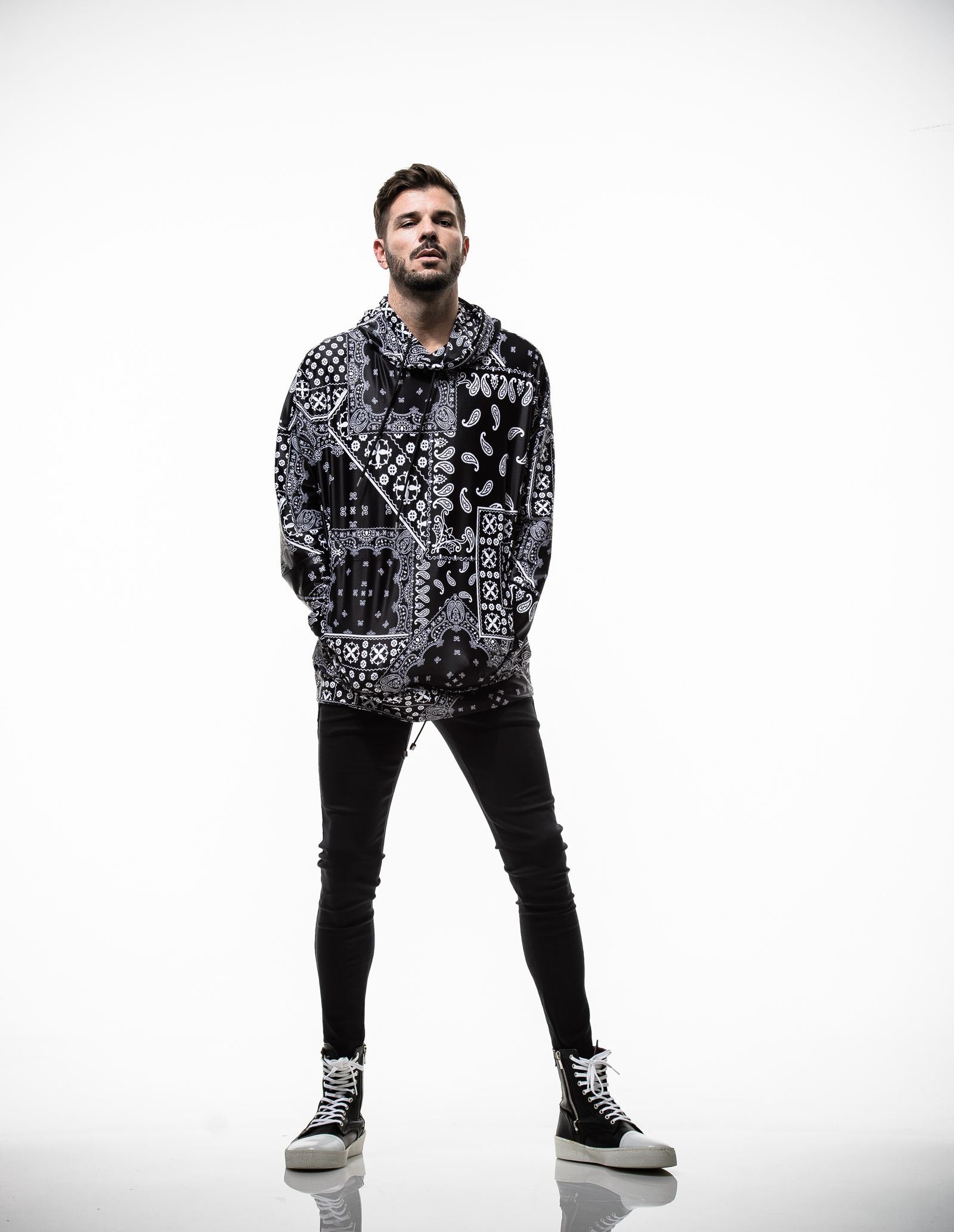 【※期間限定販売※】 BANDANA RUSH LOOSE HOODIE / RC19-C-003 / ラッシュガードパーカー