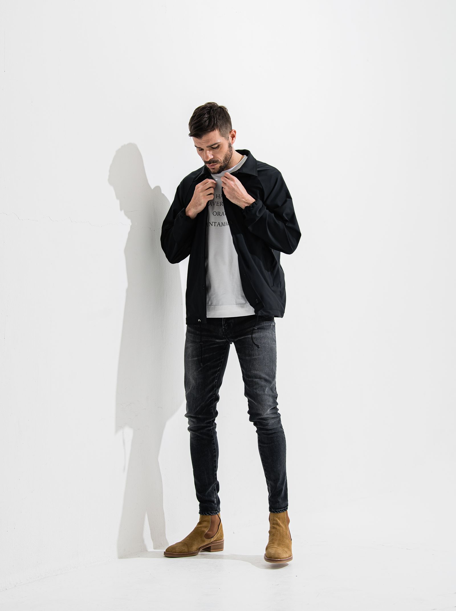 OR SKINNY JEANS / OR2-SK-002 / スキニーデニム / ブラックユーズド (7月中旬入荷予定)