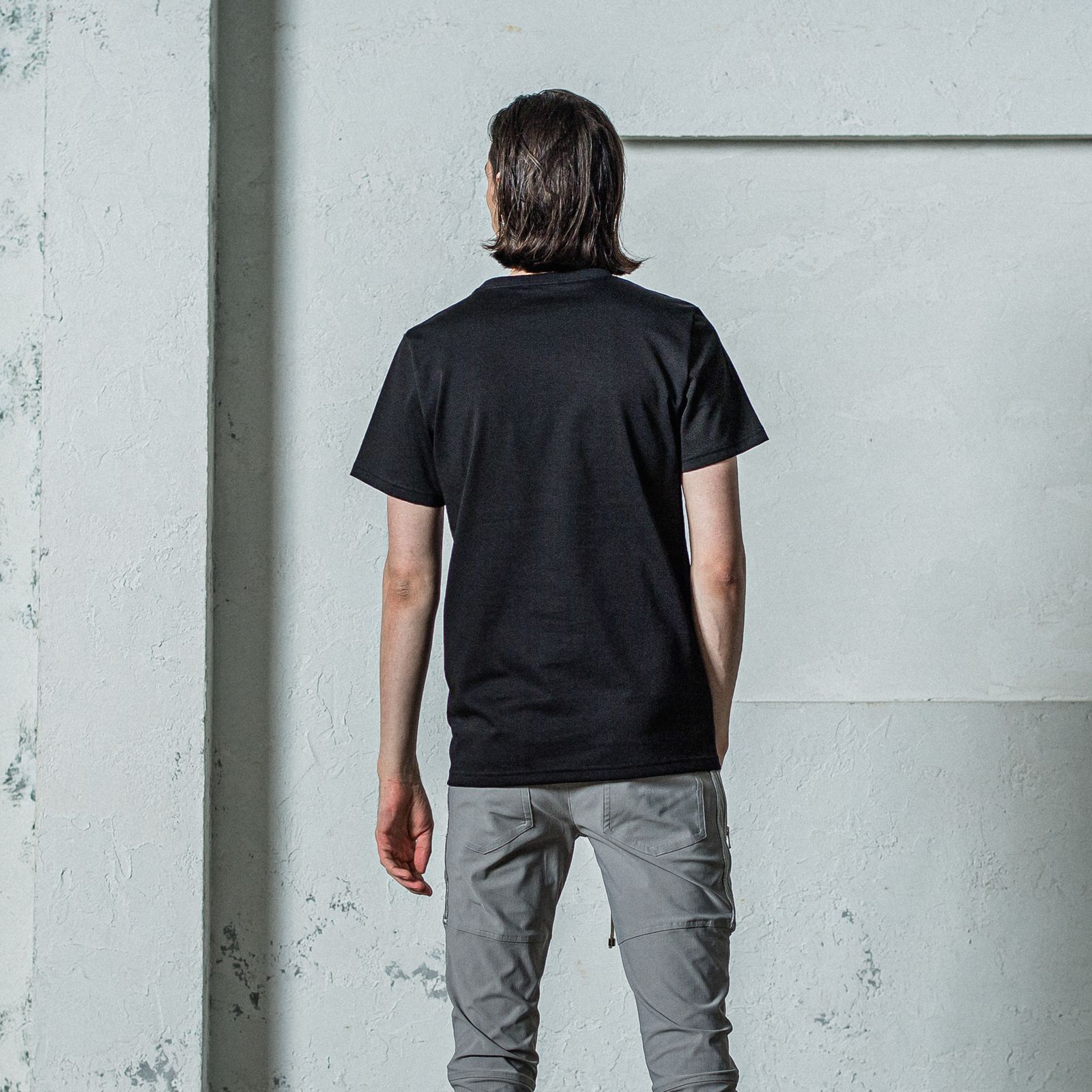NSNF BASIC TEE / RC35-T-003 / メッセージロゴジャストTシャツ / ブラック