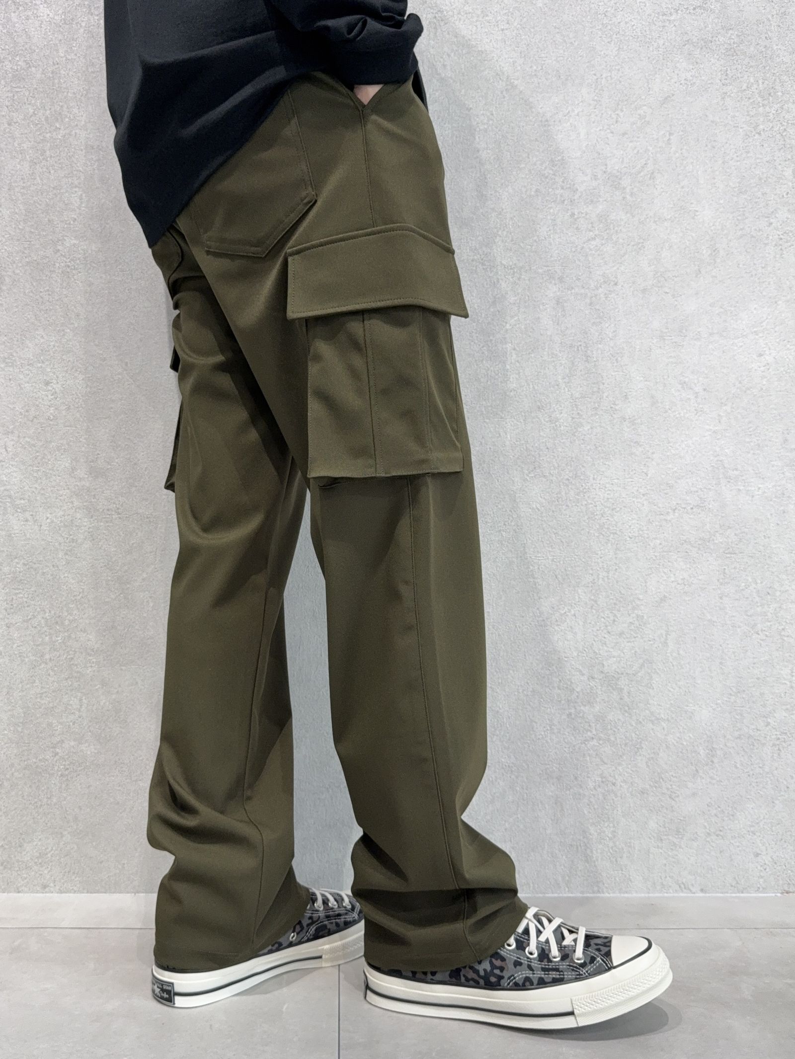 HEAD CARGO / RC41-ST-043 / カーゴセミワイドタックパンツ / カーキ