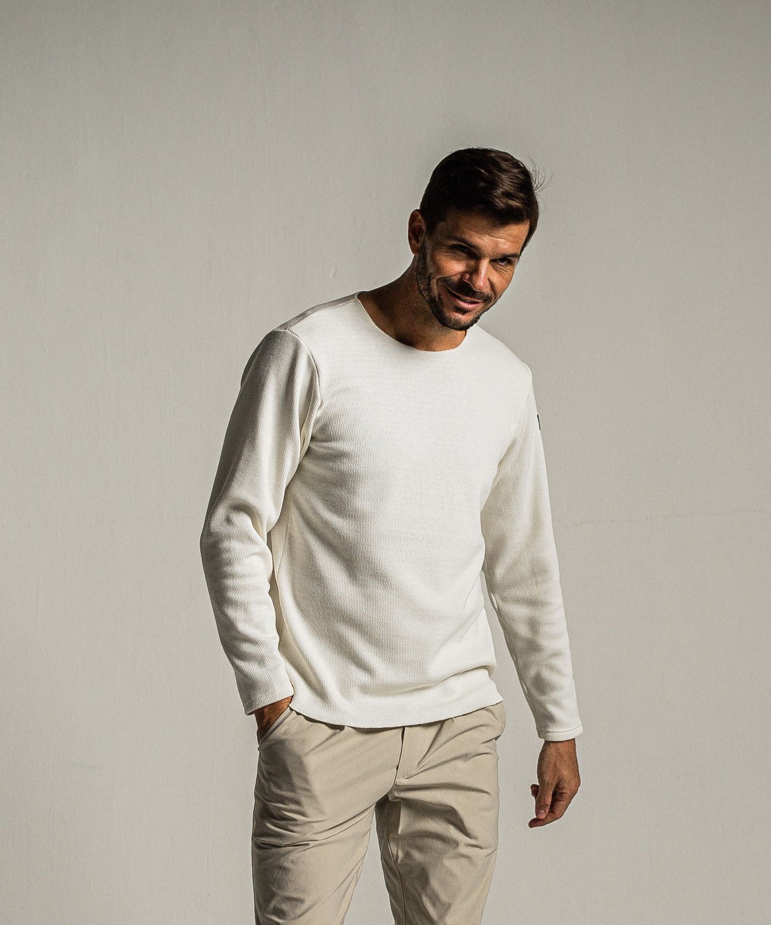 VELOURS FLEECE NEO THERMAL / RC34-C-001 / 裏起毛サーマルロングTシャツ / ホワイト