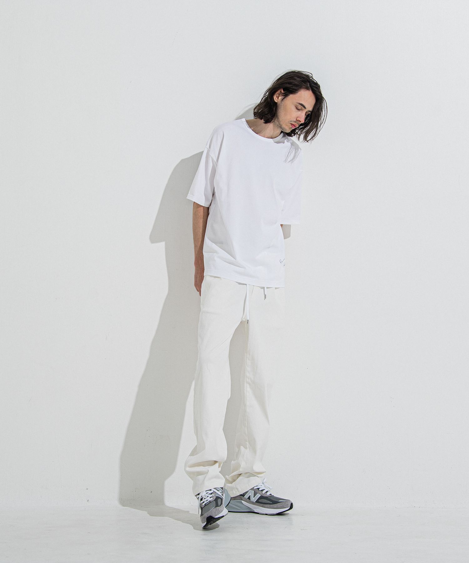 DENIM JERSEY WIDE PT / RC36-ST-016WTD / ライトオンスデニムジャージワイドパンツ / ホワイト