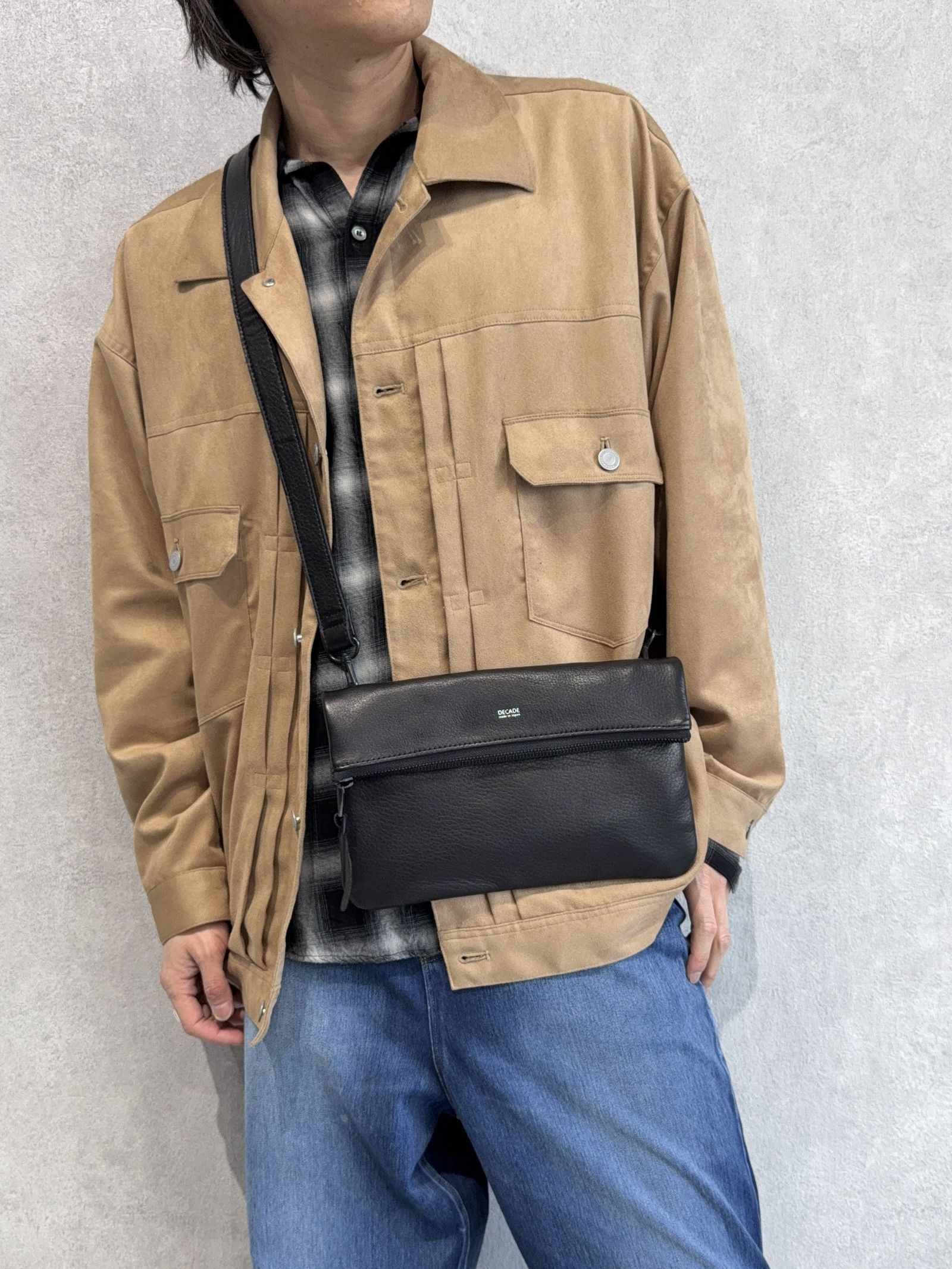 2WAY クラッチショルダーバッグ / DCD-01144B / ブラック×ブラック