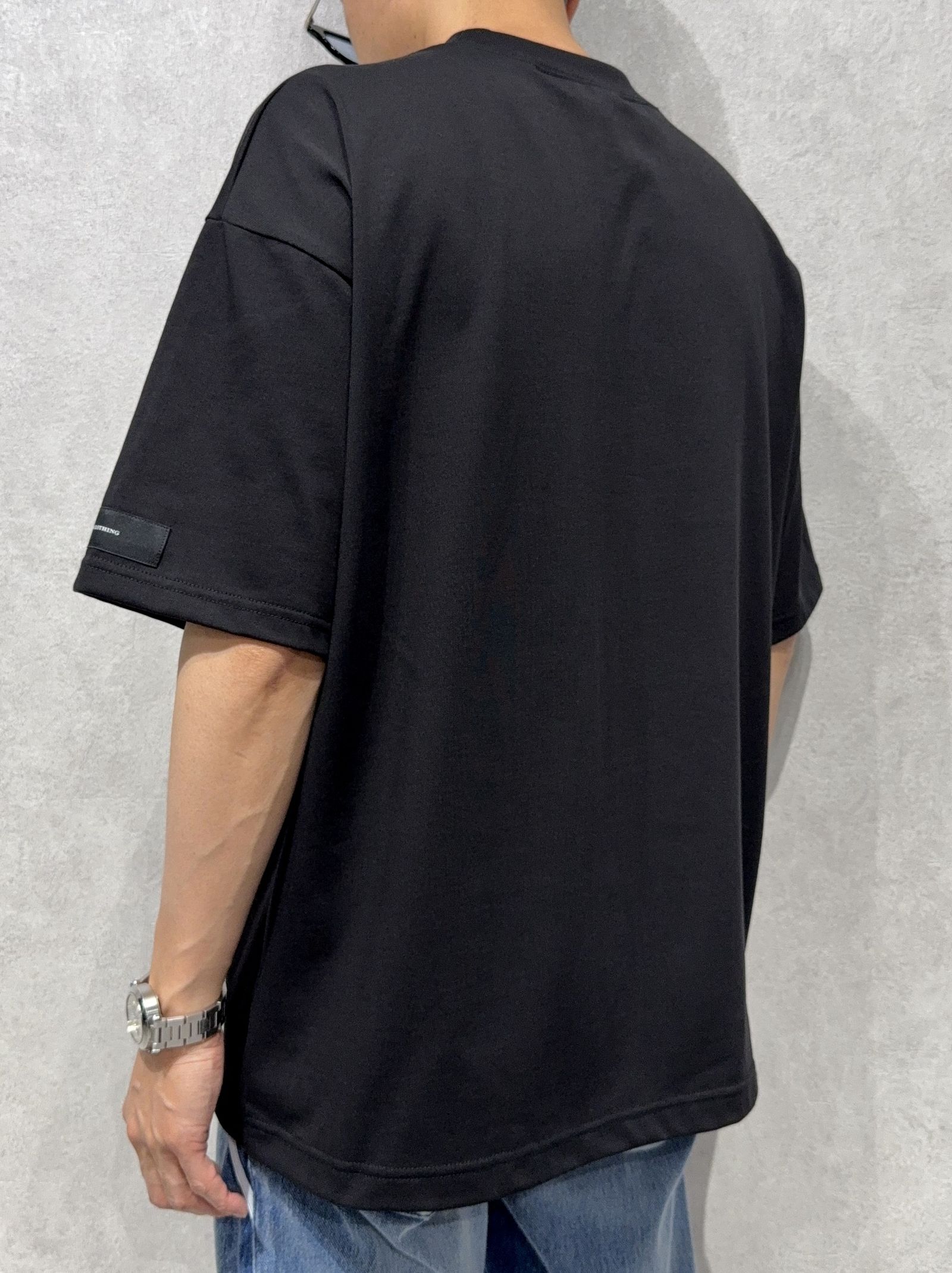 BOX OVER TEE / RC40-T-007 / ボックスロゴビッグTシャツ / ブラック