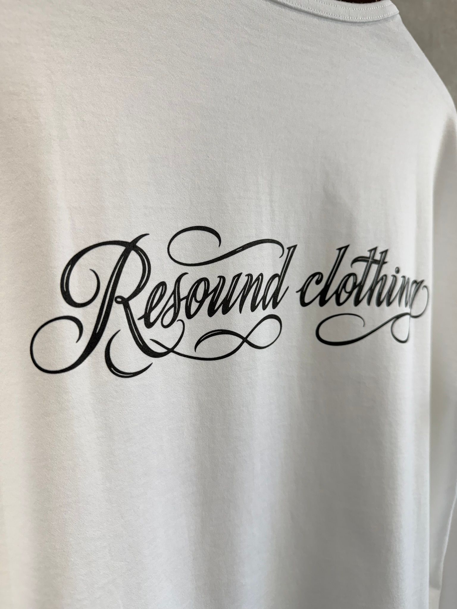 PIN ST RC OVER LONGSLEEVE TEE / RC41-T-003 / オーバーサイズ長袖バックロゴTシャツ / ホワイト