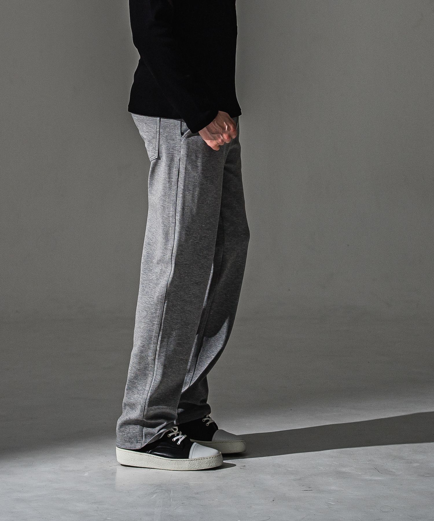 SEMI WIDE TUCK PANTS / RC41-ST-016WT / セミワイドタックパンツ / ブリスターグレー (7月下旬入荷予定)