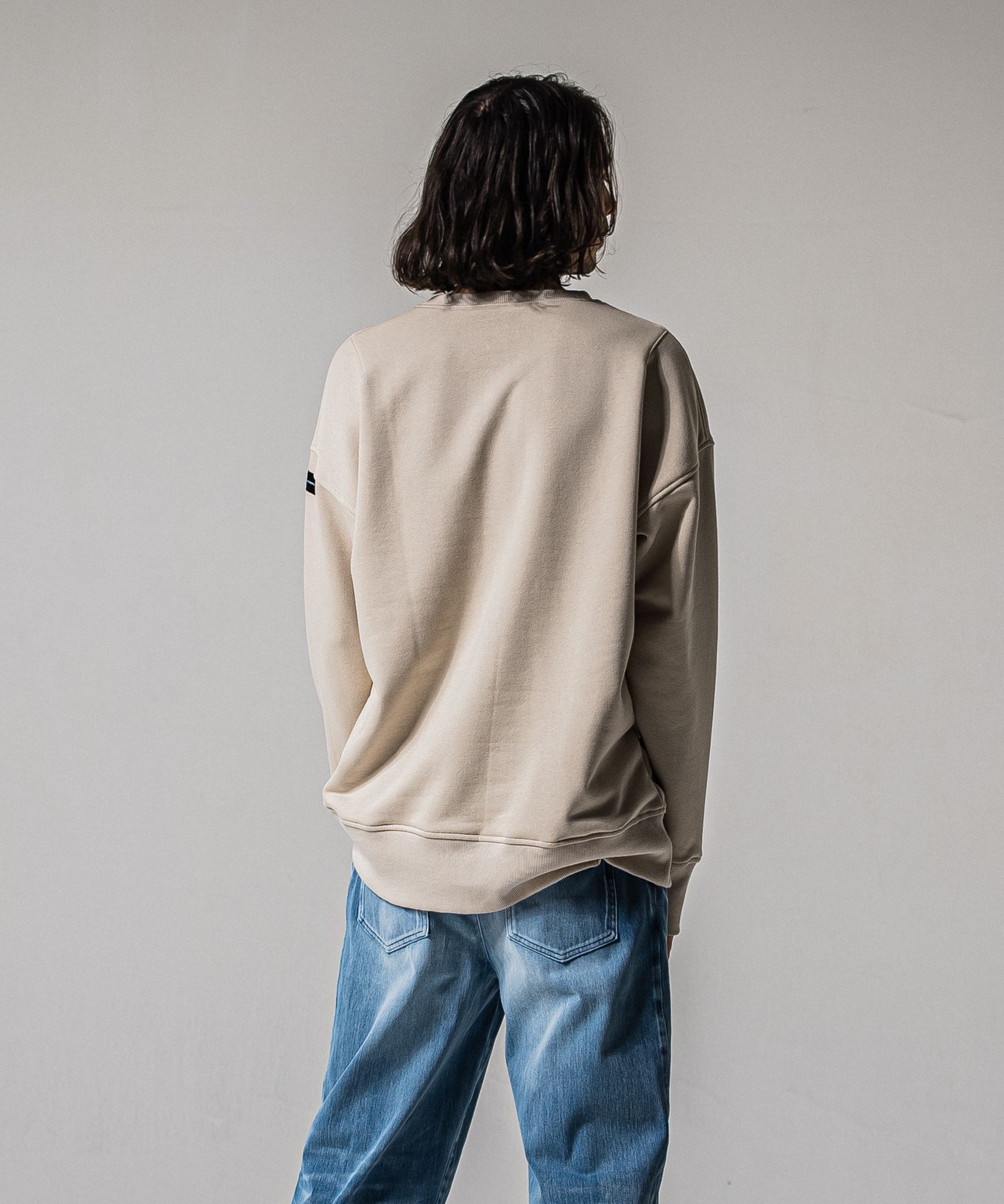 HF URAKE COLLEGE DROP TRAINER / RC39-C-002 / 高機能スウェットトレーナー / グレージュ (1月中旬入荷予定)