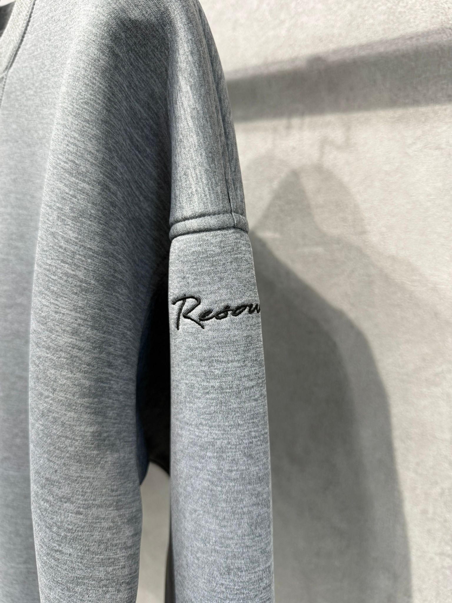 HD DROP TRAINER / RC37-C-004 / ダンボールニット 無地トレーナー / グレー