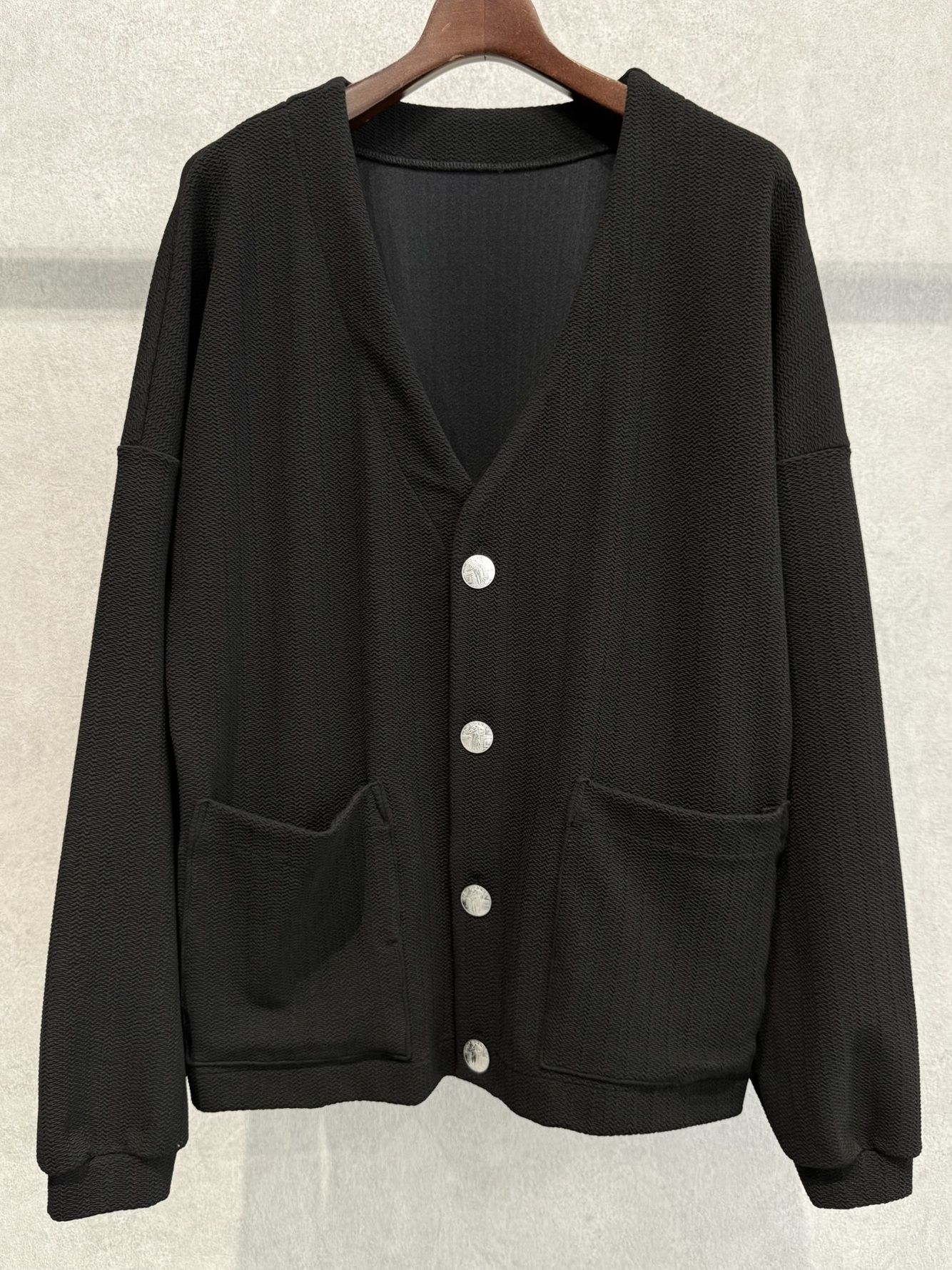 BLISTER KNIT C/D / RC39-C-005 / ブリスターニットカーディガン / ブラック