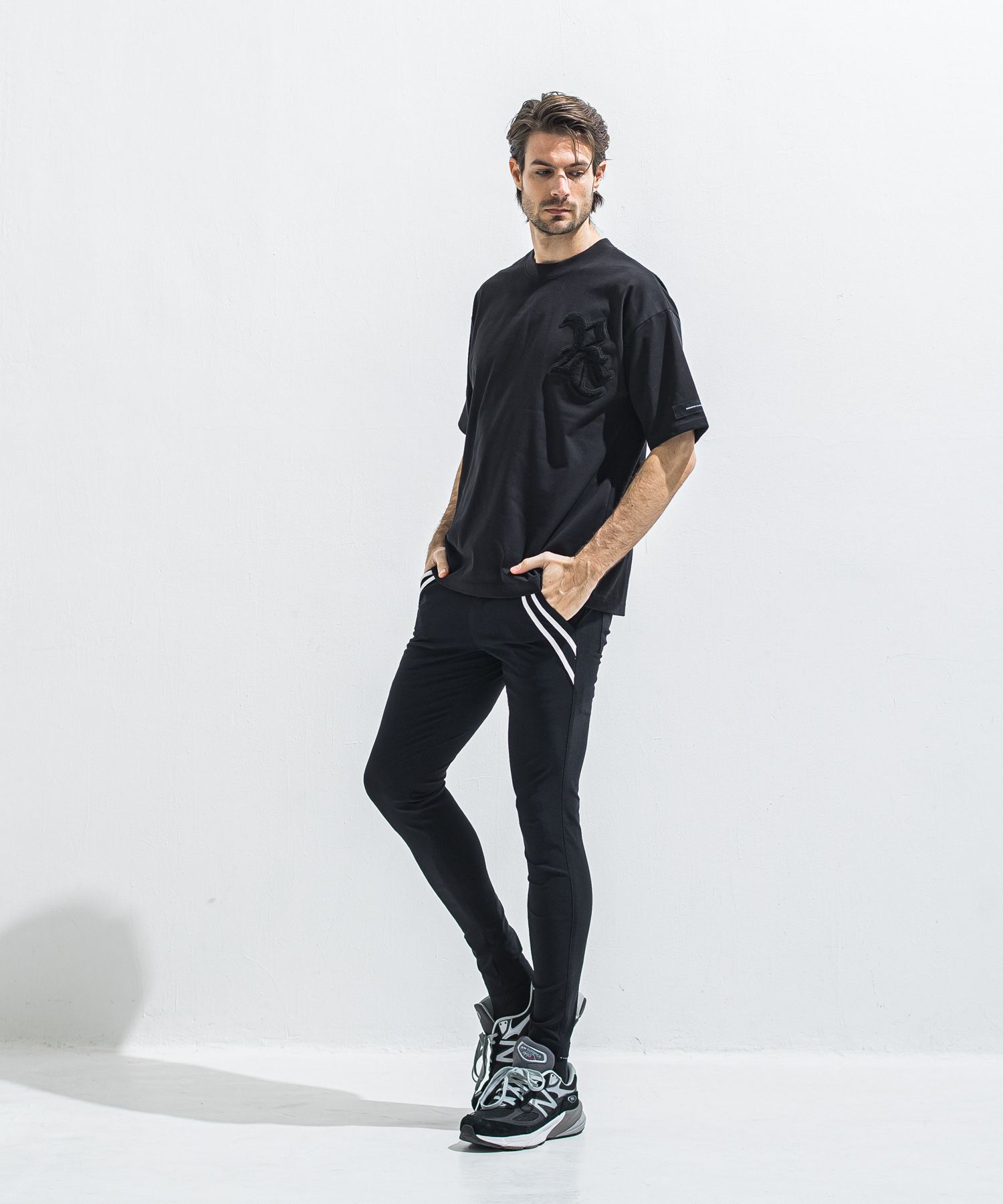 RC OVER TEE / RC40-T-006 / RCワッペンビッグTシャツ / ブラック×ブラック (5月中旬入荷予定)